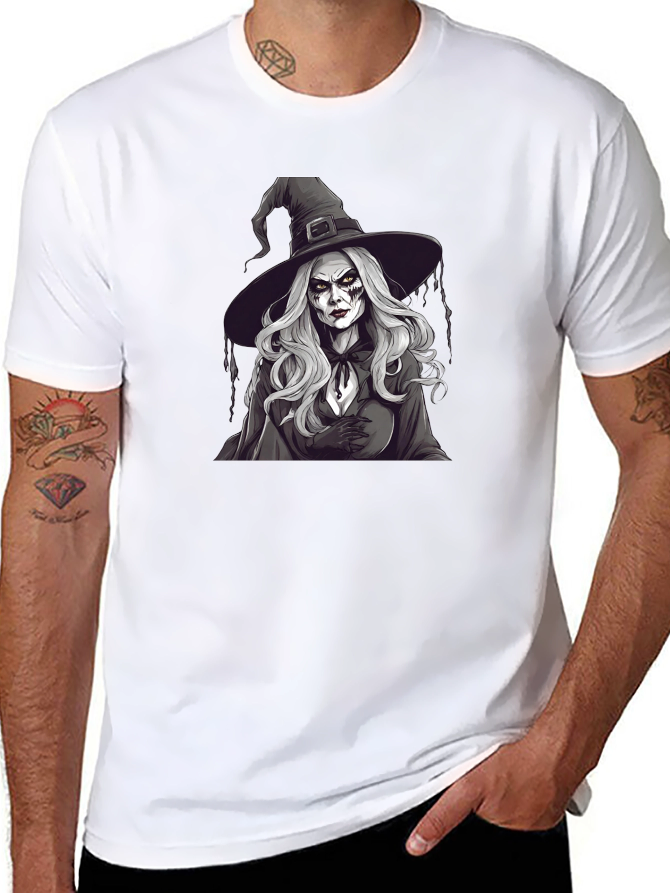 Witch Graphic Print T-Shirt