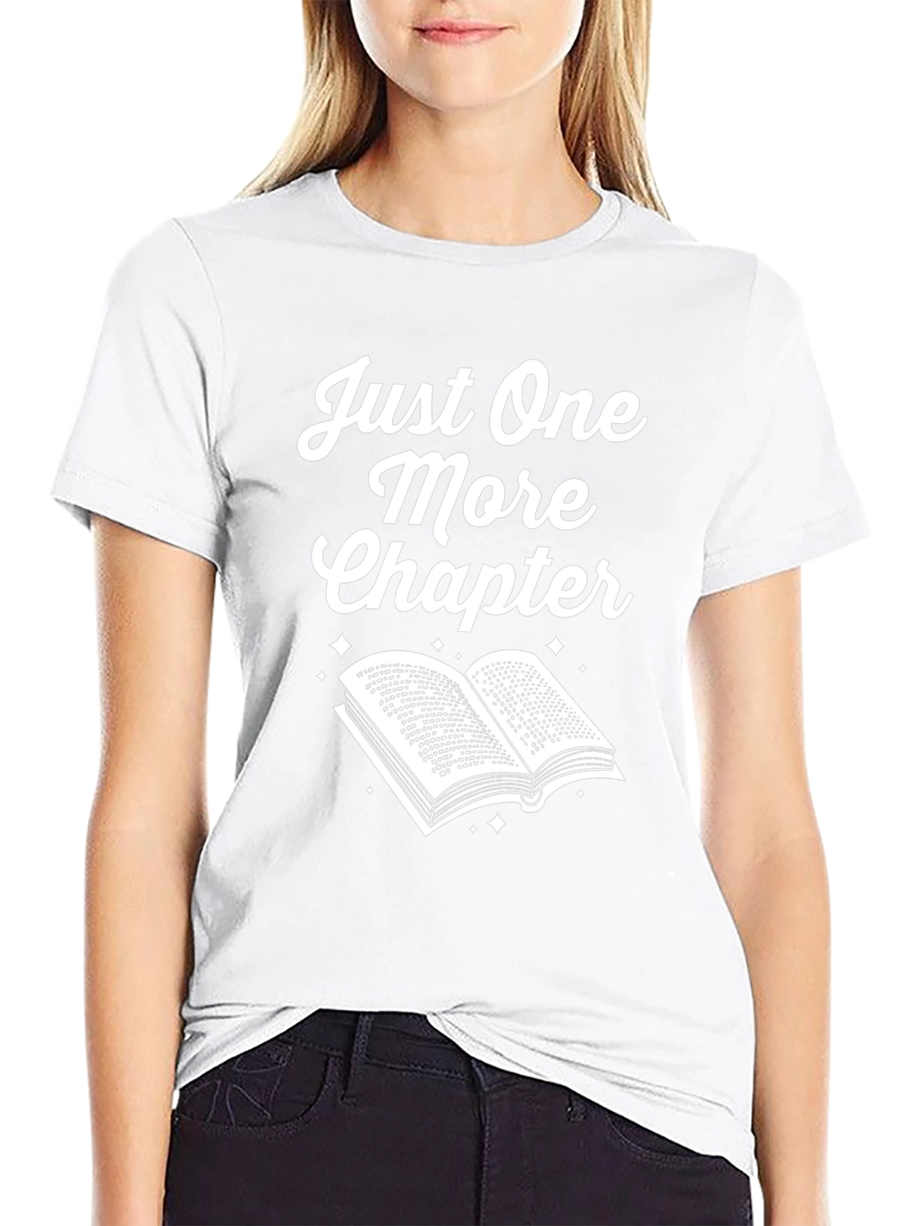 Just One More Chapter Black Graphic T-Shirt