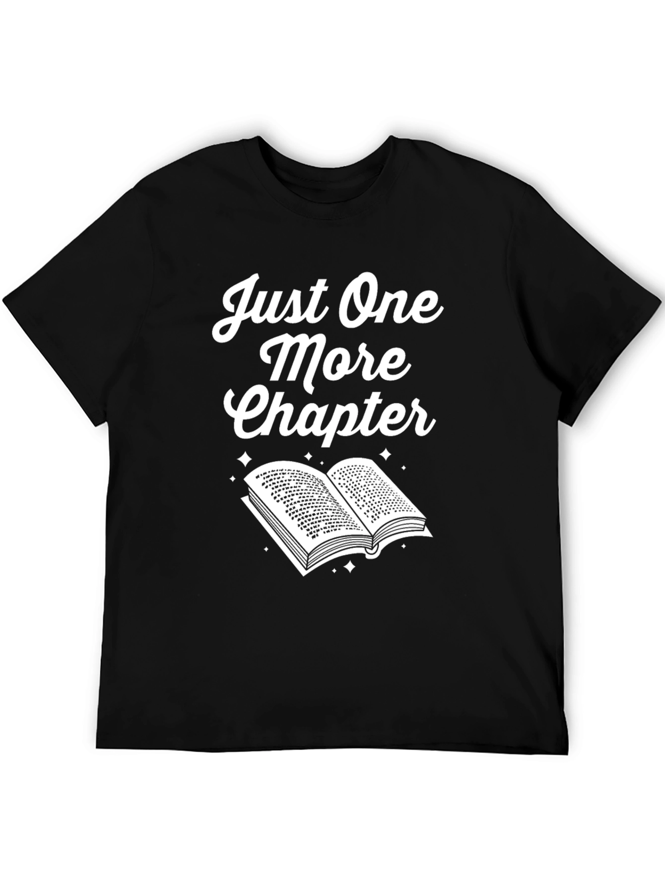 Just One More Chapter Black Graphic T-Shirt