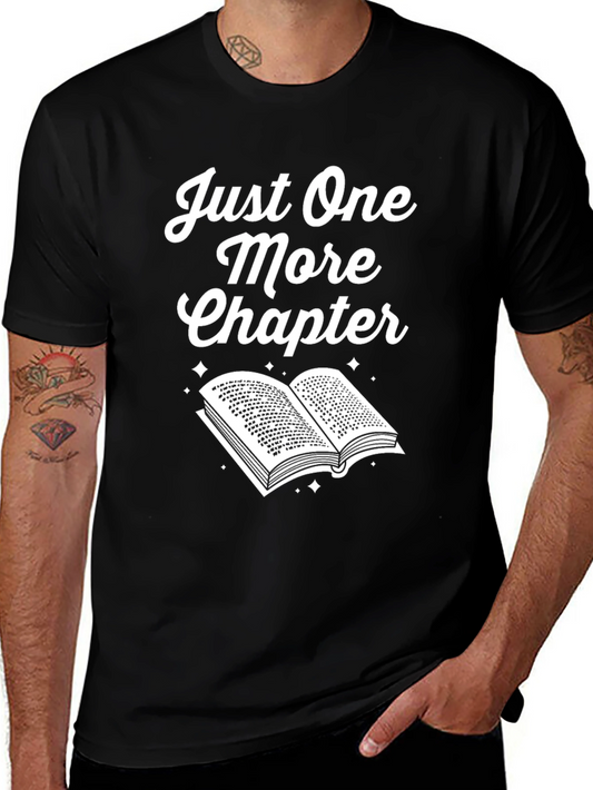 Just One More Chapter Black Graphic T-Shirt