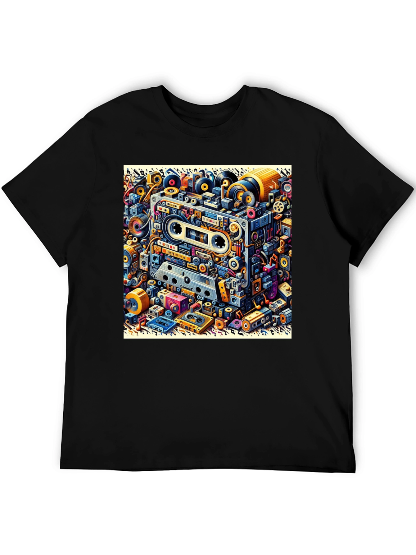 Retro Cassette Tape Graphic T-Shirt