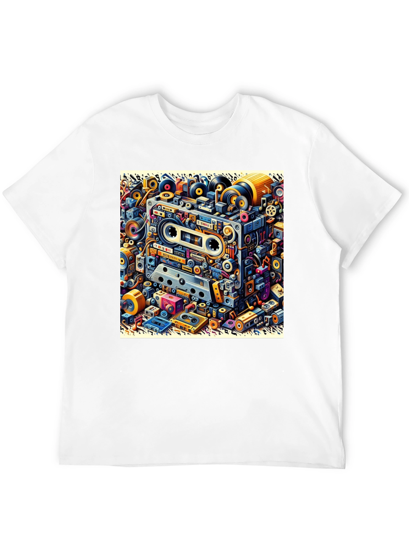 Retro Cassette Tape Graphic T-Shirt