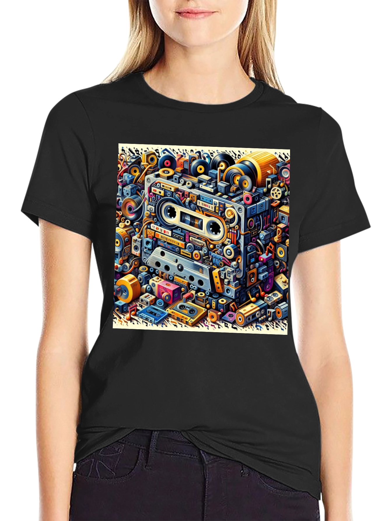 Retro Cassette Tape Graphic T-Shirt