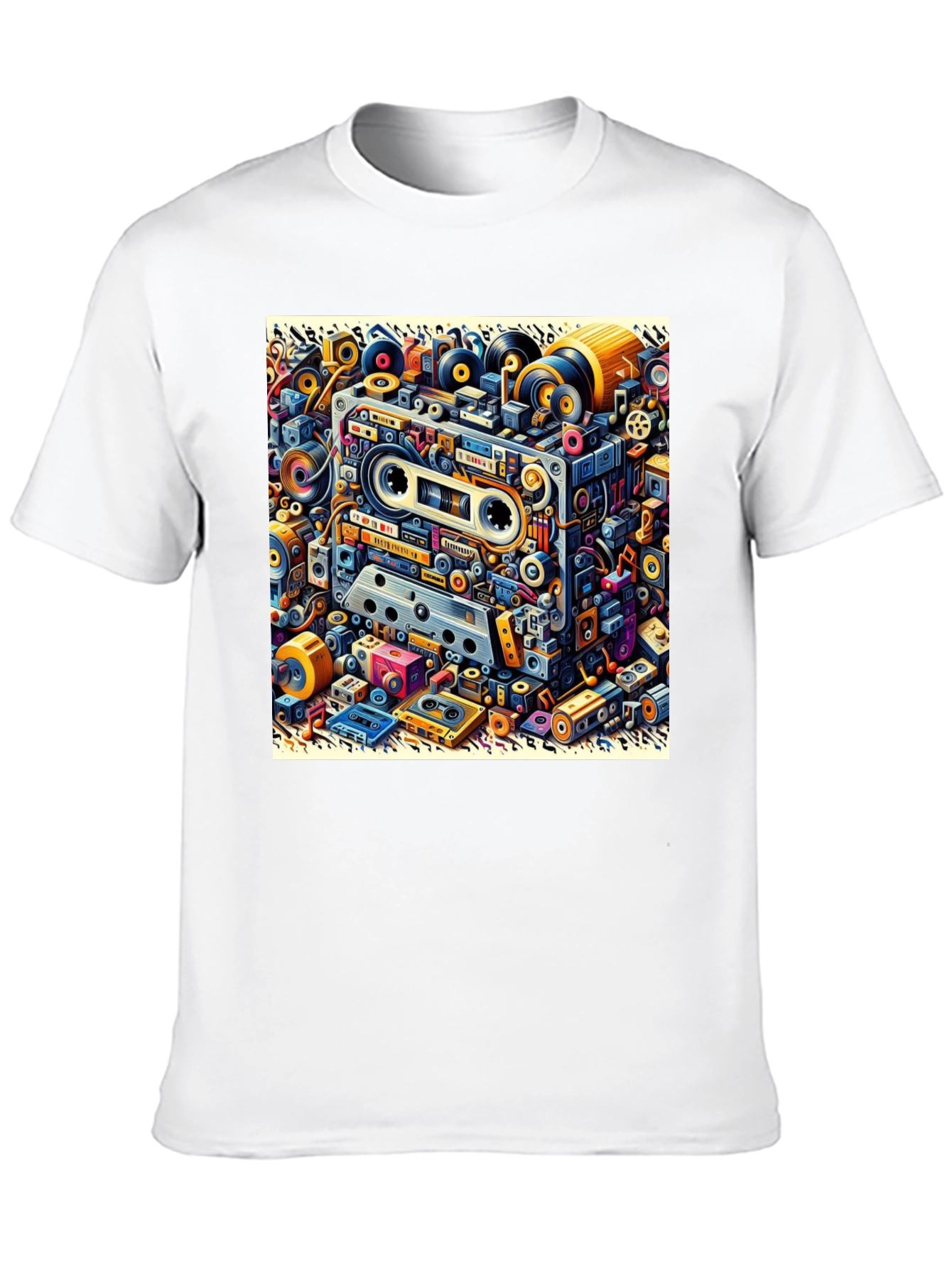 Retro Cassette Tape Graphic T-Shirt