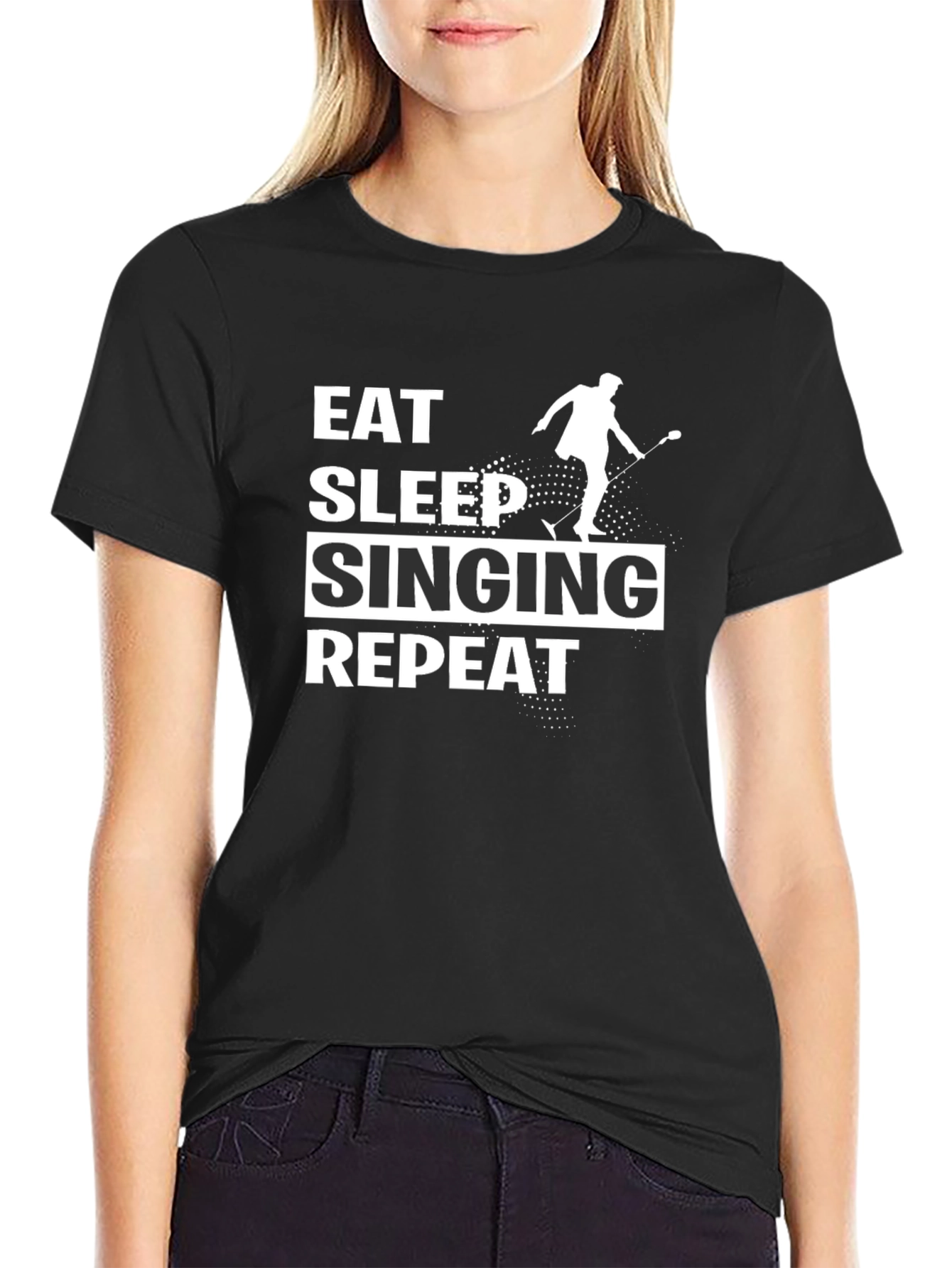Eat Sleep Singing Repeat T-Shirt