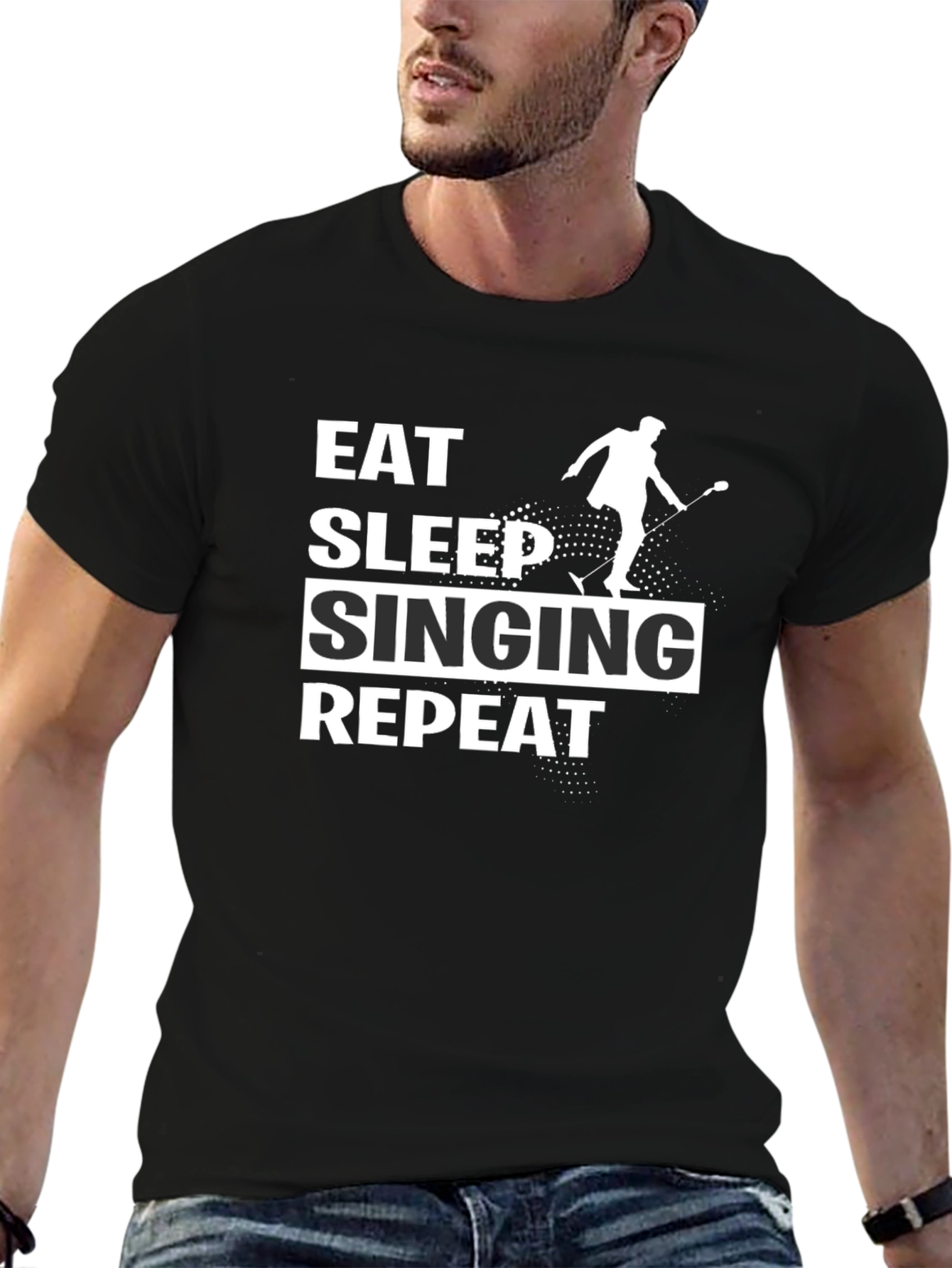 Eat Sleep Singing Repeat T-Shirt