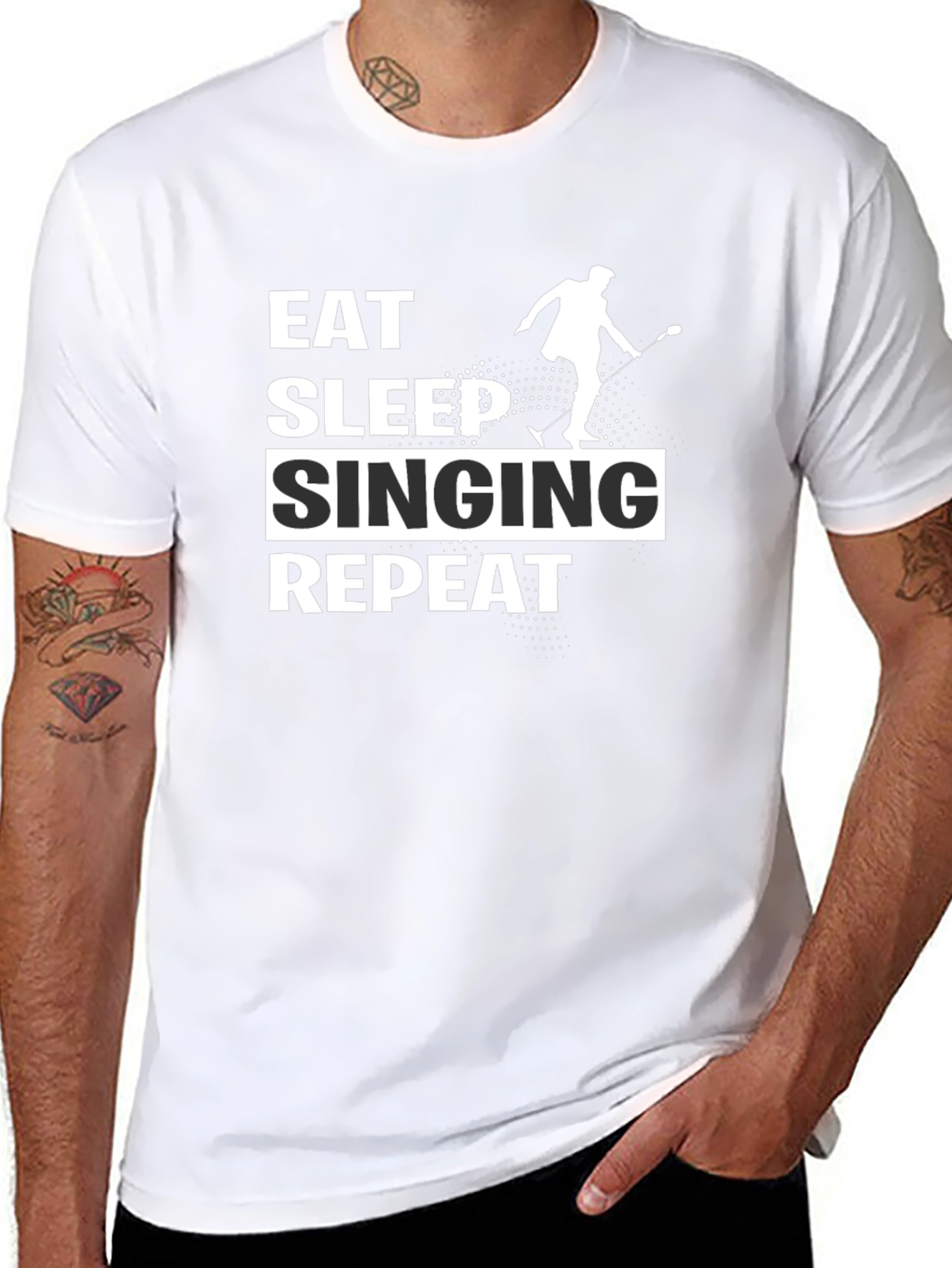 Eat Sleep Singing Repeat T-Shirt