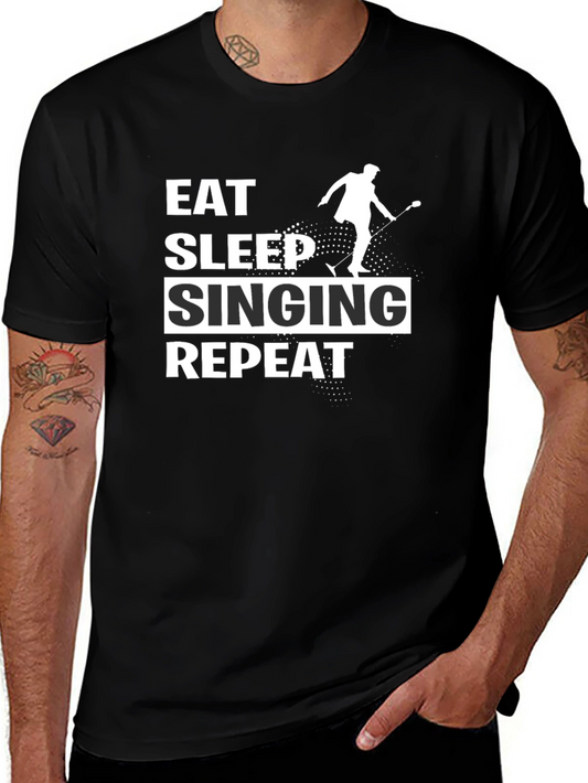 Eat Sleep Singing Repeat T-Shirt