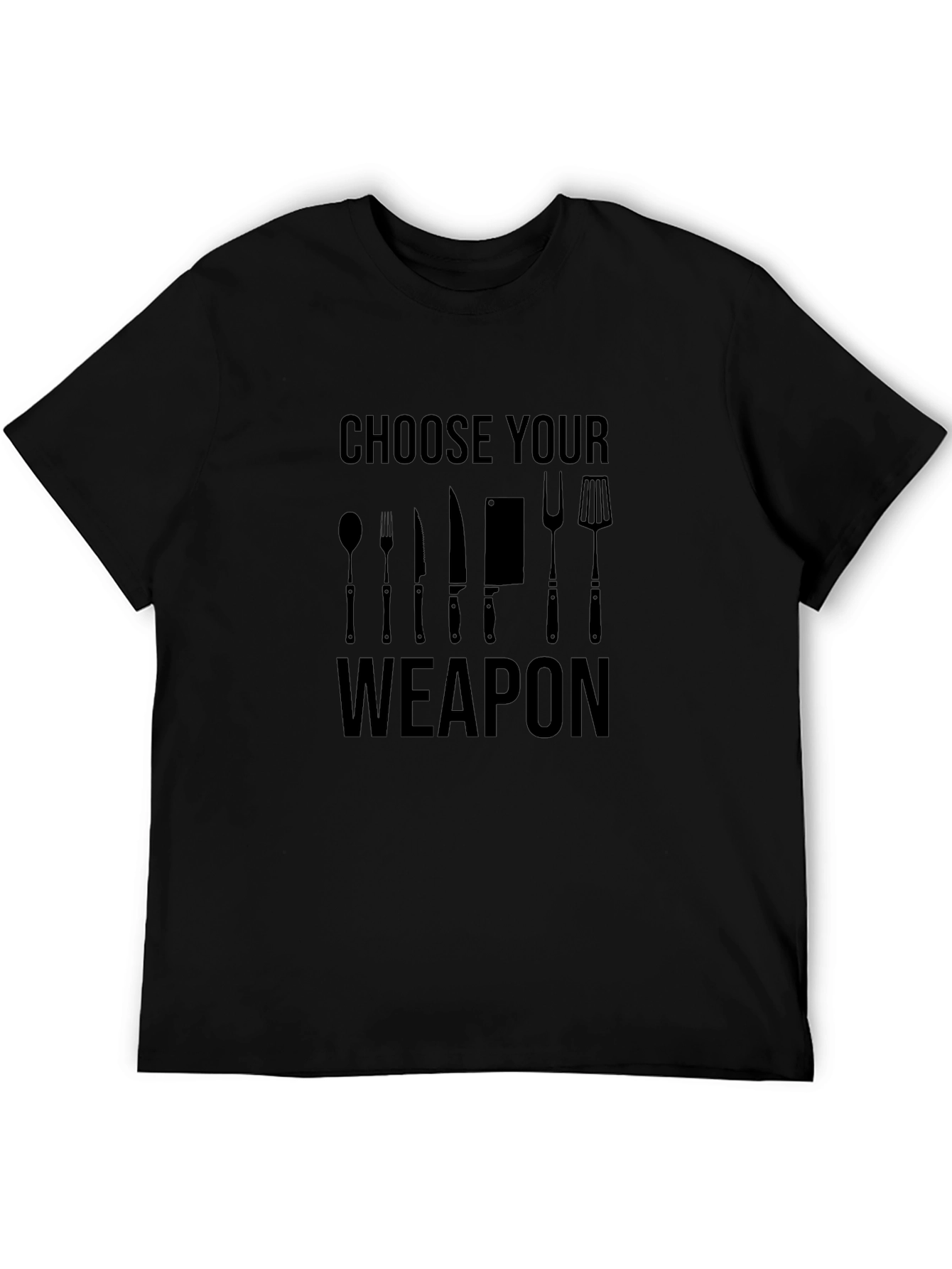 Choose Your Weapon BBQ T-Shirt - Grilling Chef