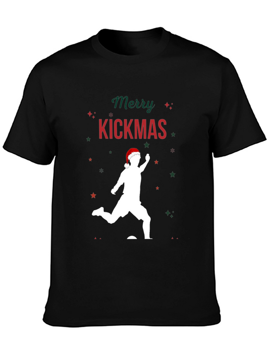Merry Kickmas T-Shirt - Soccer Christmas Tee