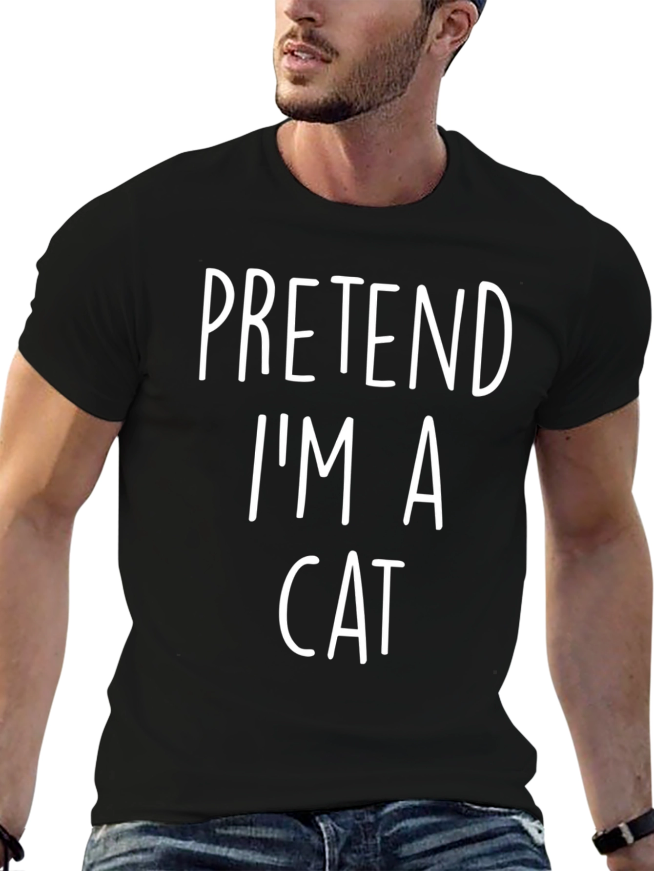 Pretend Im A Cat T-Shirt - Funny Costume Tee