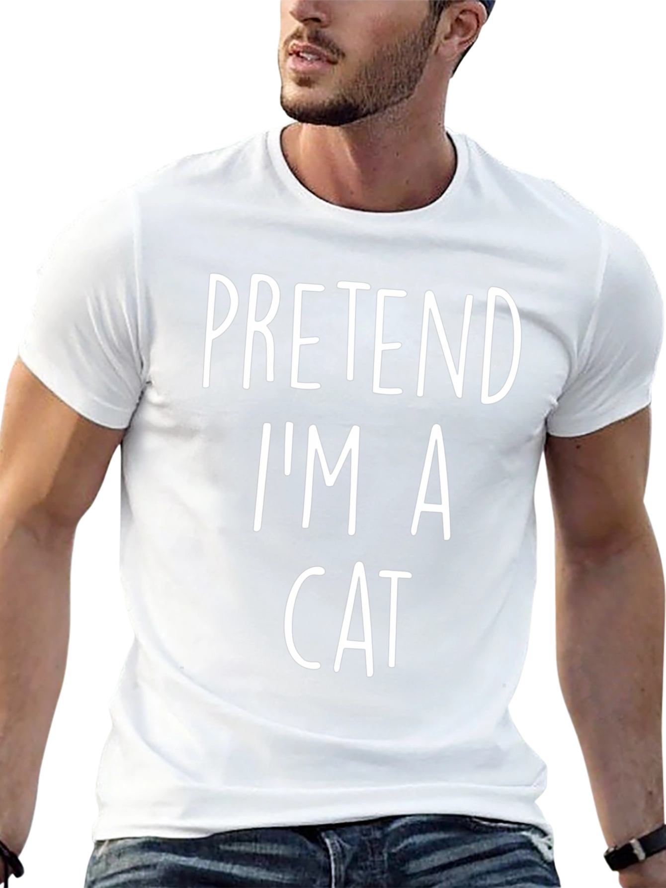 Pretend Im A Cat T-Shirt - Funny Costume Tee
