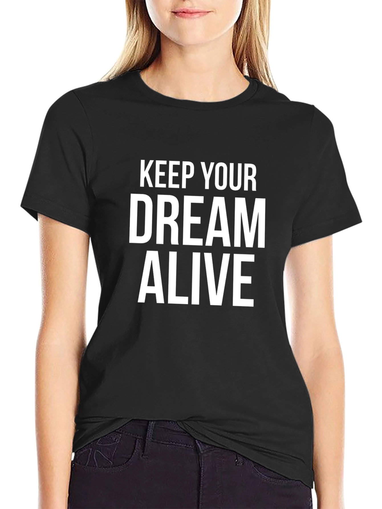 Keep Your Dream Alive Graphic Tee - Black