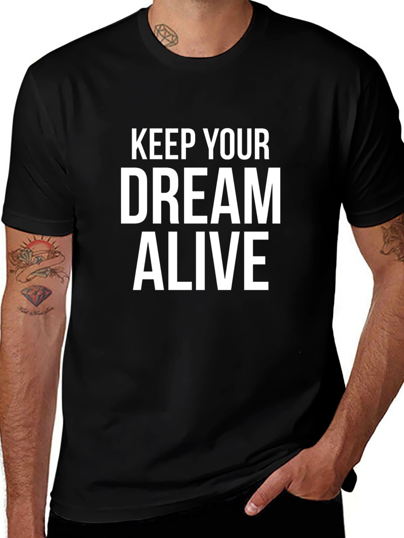Keep Your Dream Alive Graphic Tee - Black