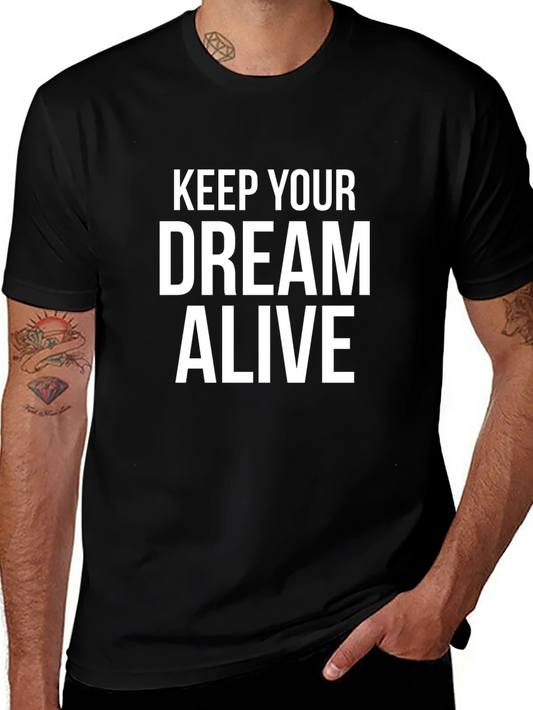 Keep Your Dream Alive Graphic Tee - Black