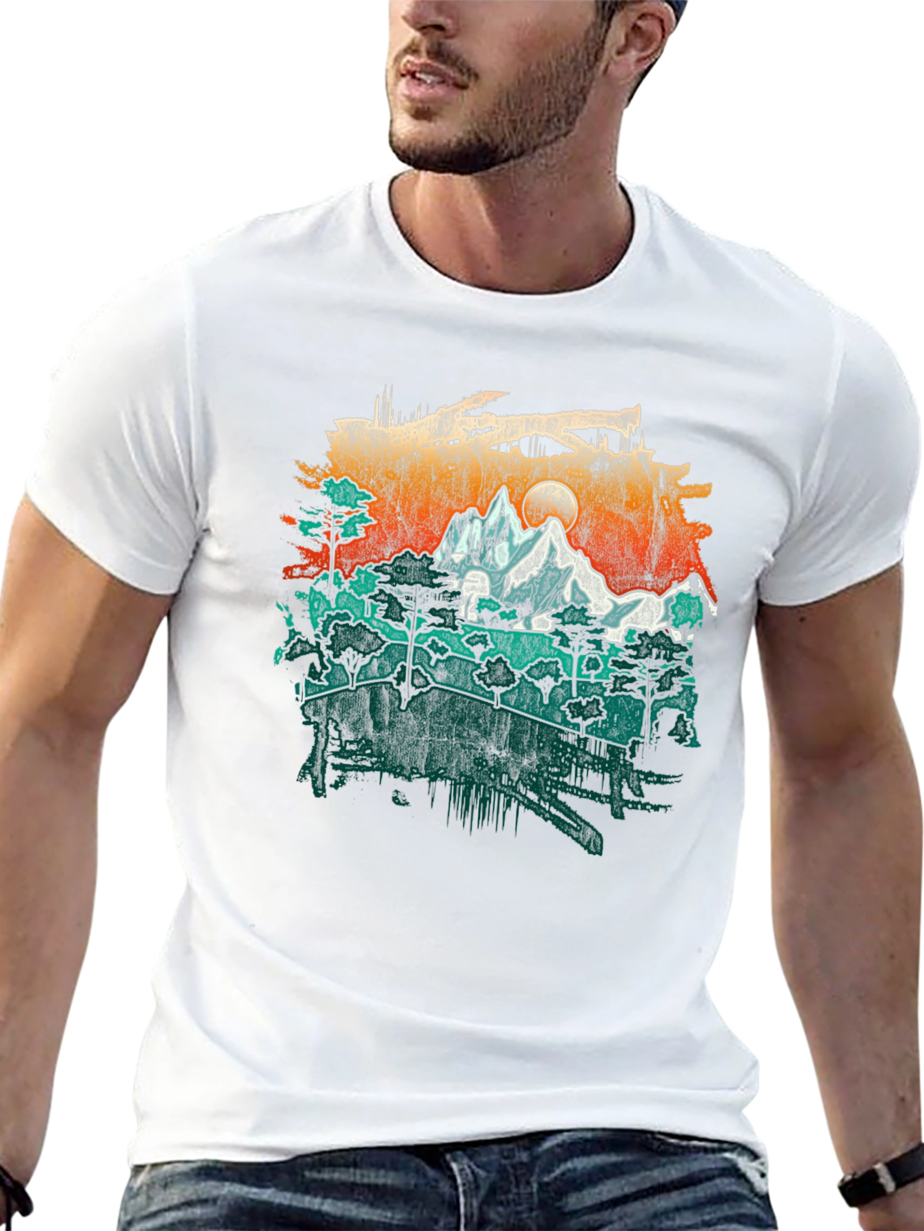Mountain Adventure Graphic Tee - Nature Lovers Shirt