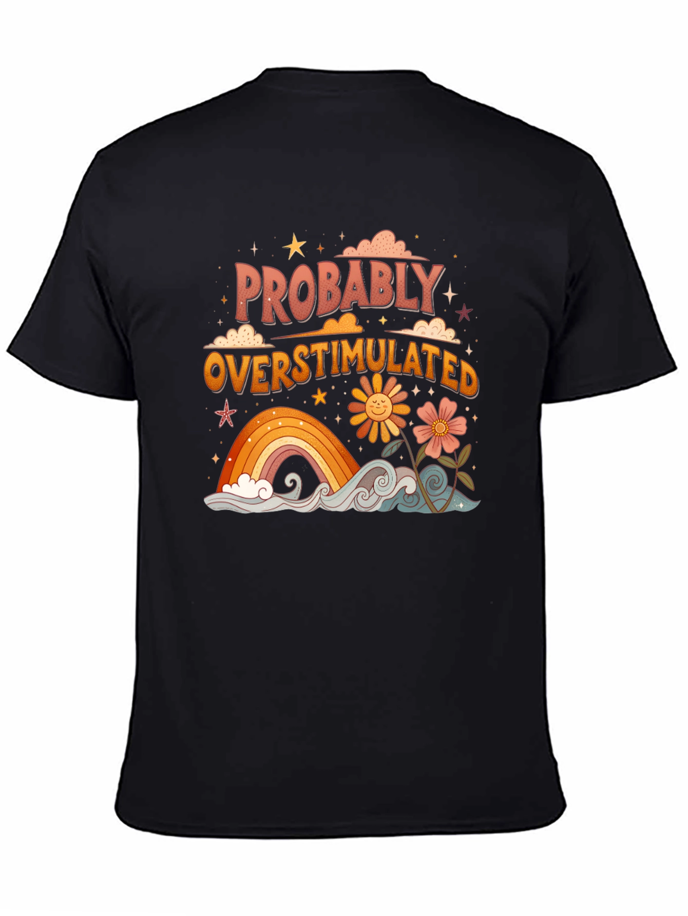 Retro Probably Overstimulated Graphic Tee