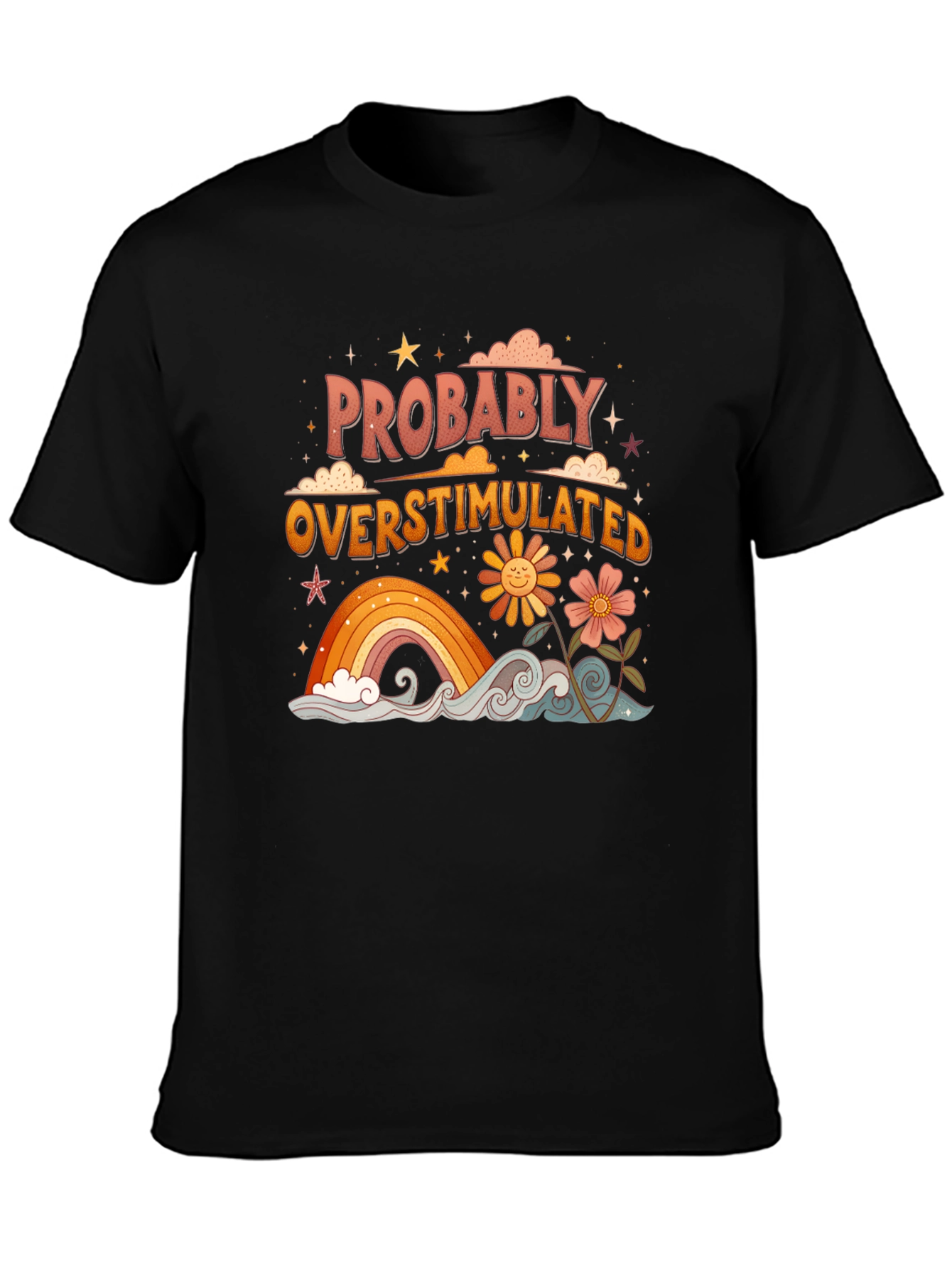 Retro Probably Overstimulated Graphic Tee