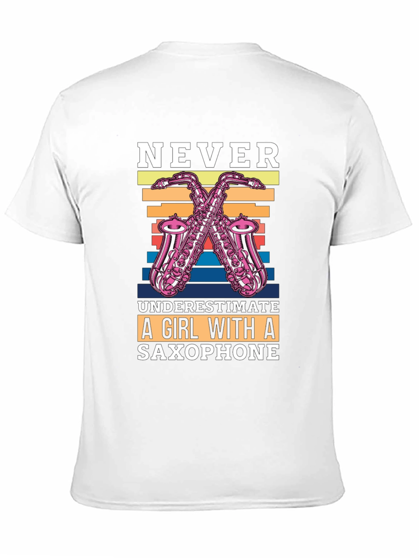 Never Underestimate Saxophone Girl T-Shirt
