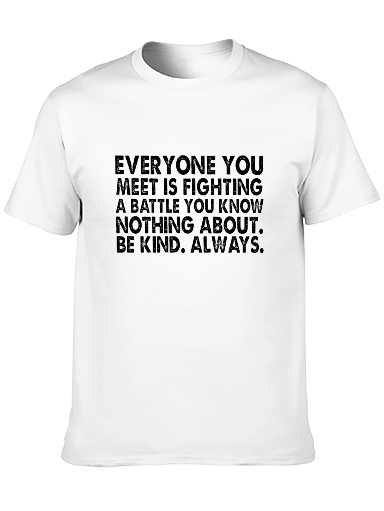 Kindness Message Black T-Shirt
