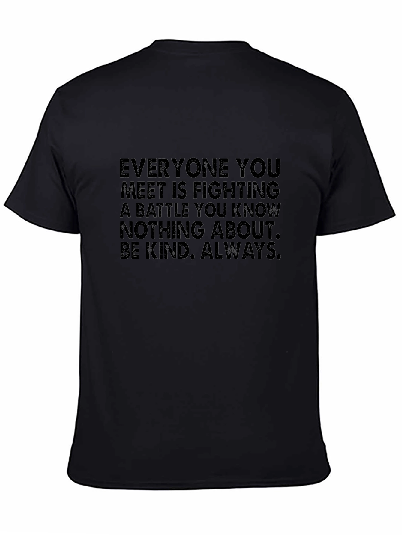 Kindness Message Black T-Shirt