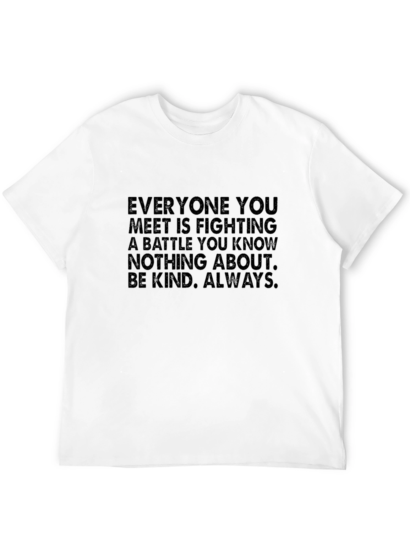 Kindness Message Black T-Shirt