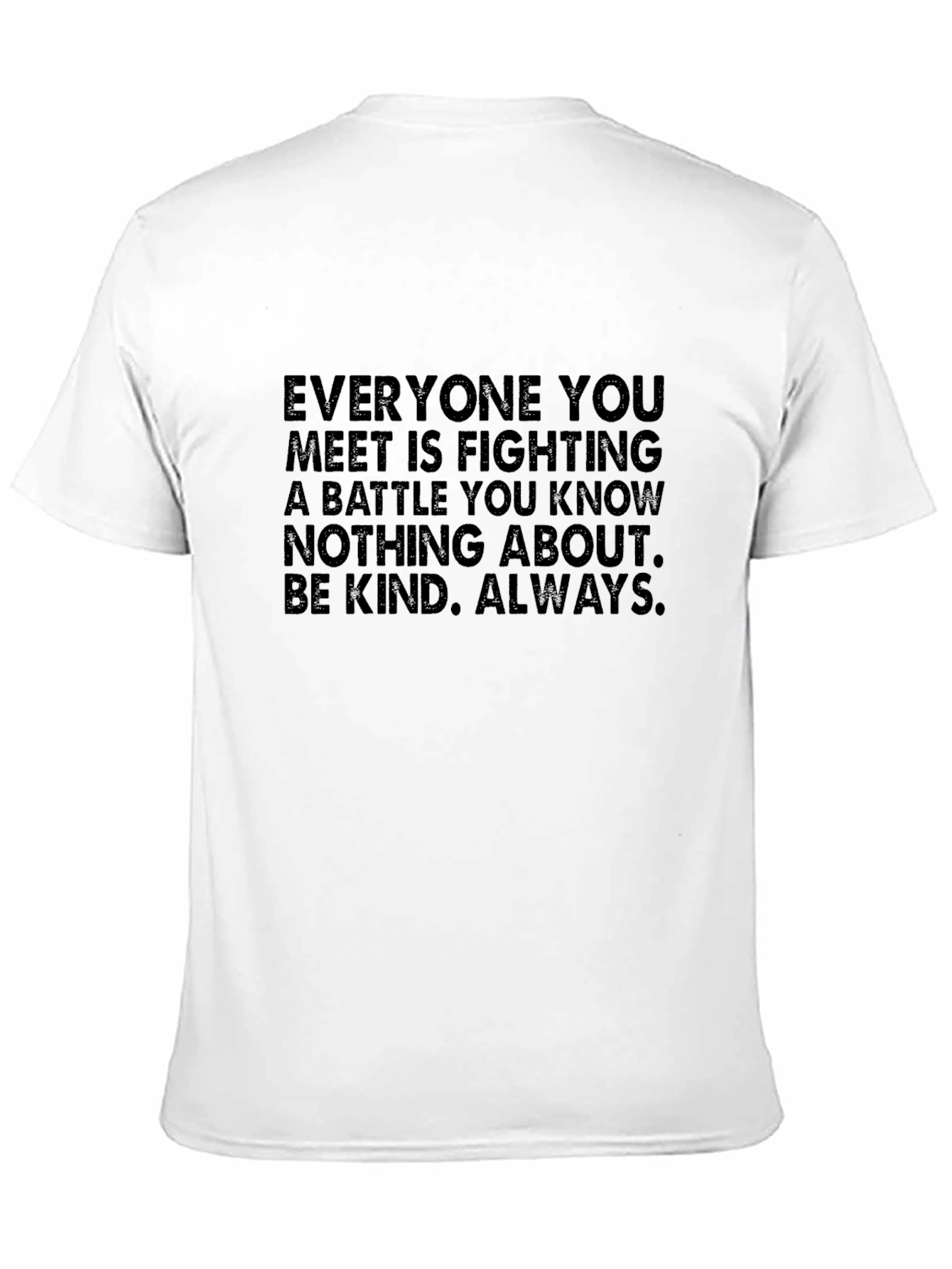 Kindness Message Black T-Shirt