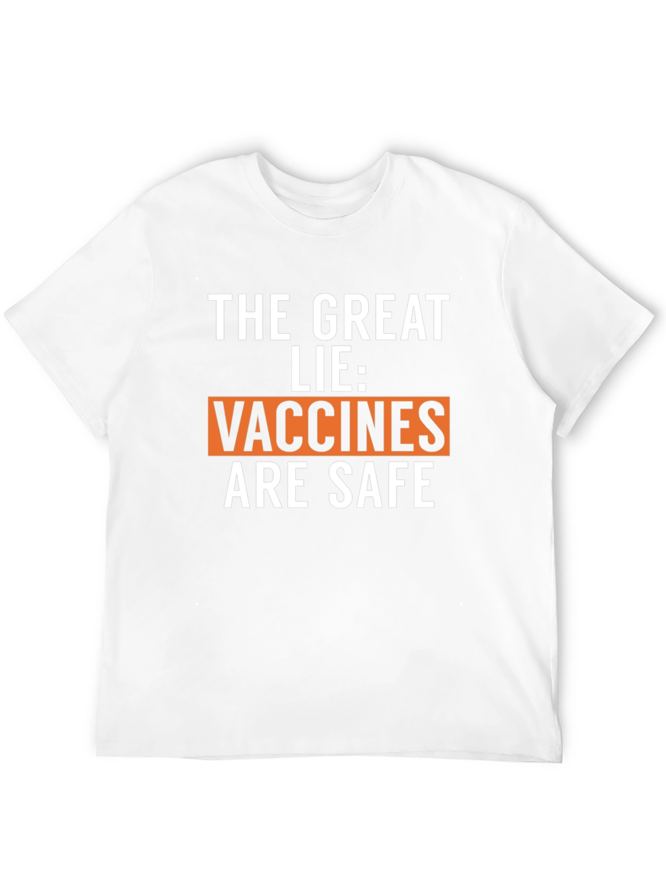 The Great Lie Anti-Vaccine Black Graphic Tee