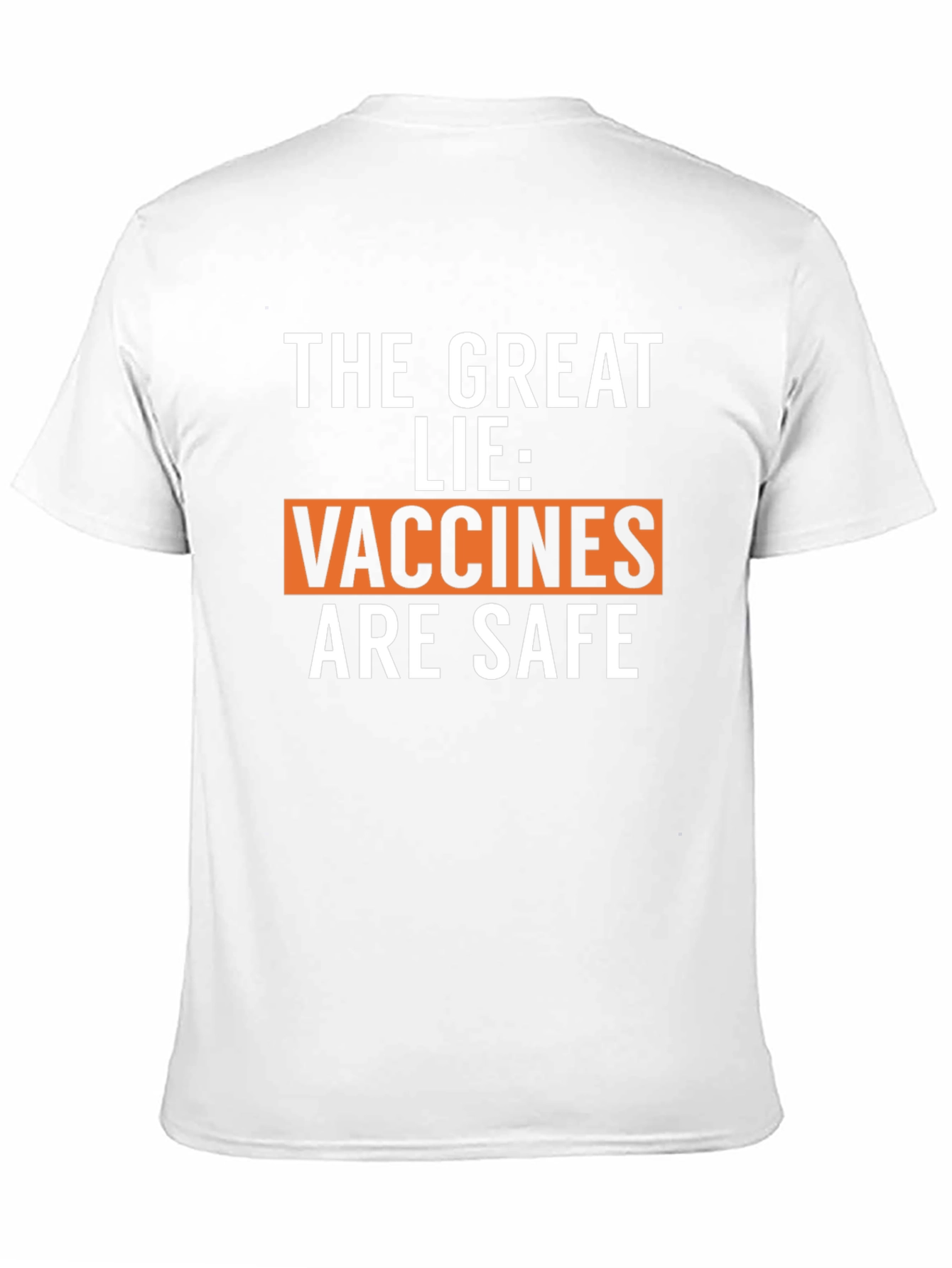 The Great Lie Anti-Vaccine Black Graphic Tee