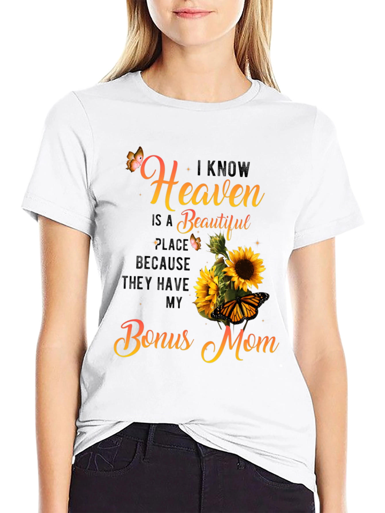 Bonus Mom Sunflower Graphic Tee