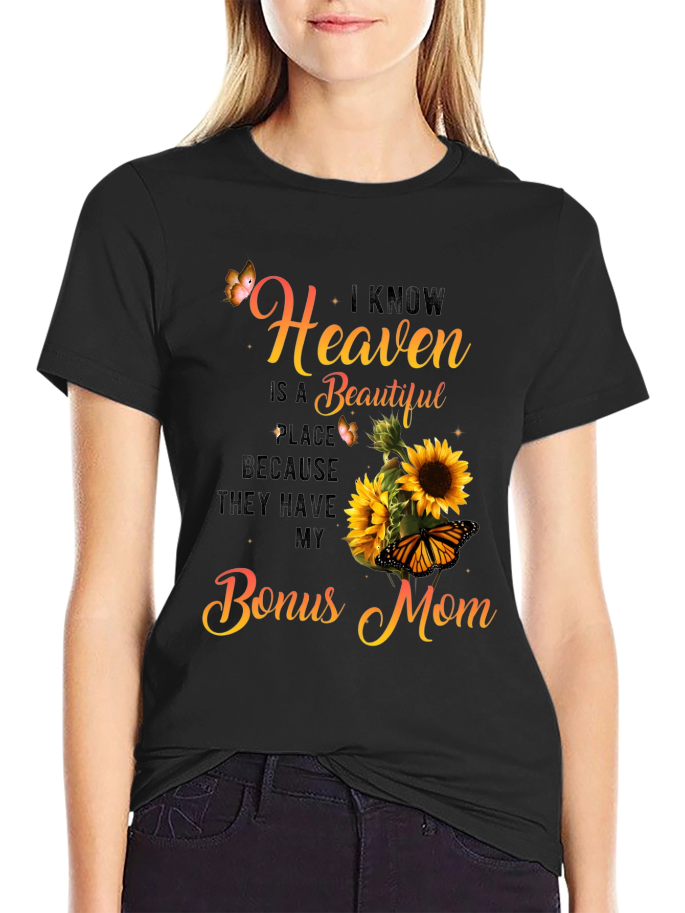 Bonus Mom Sunflower Graphic Tee