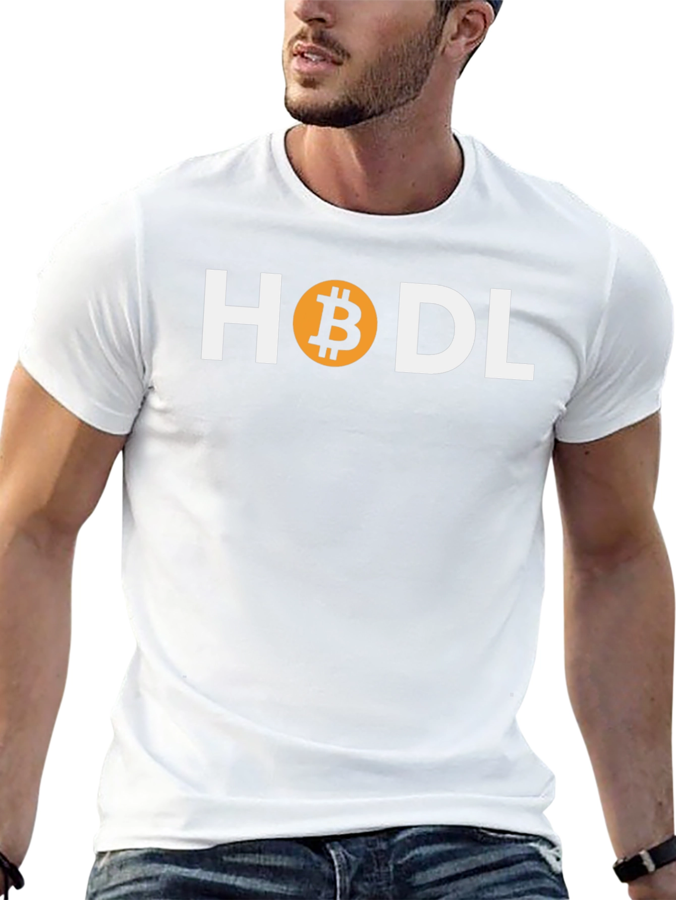 HODL Bitcoin Crypto T-Shirt - Black Cotton