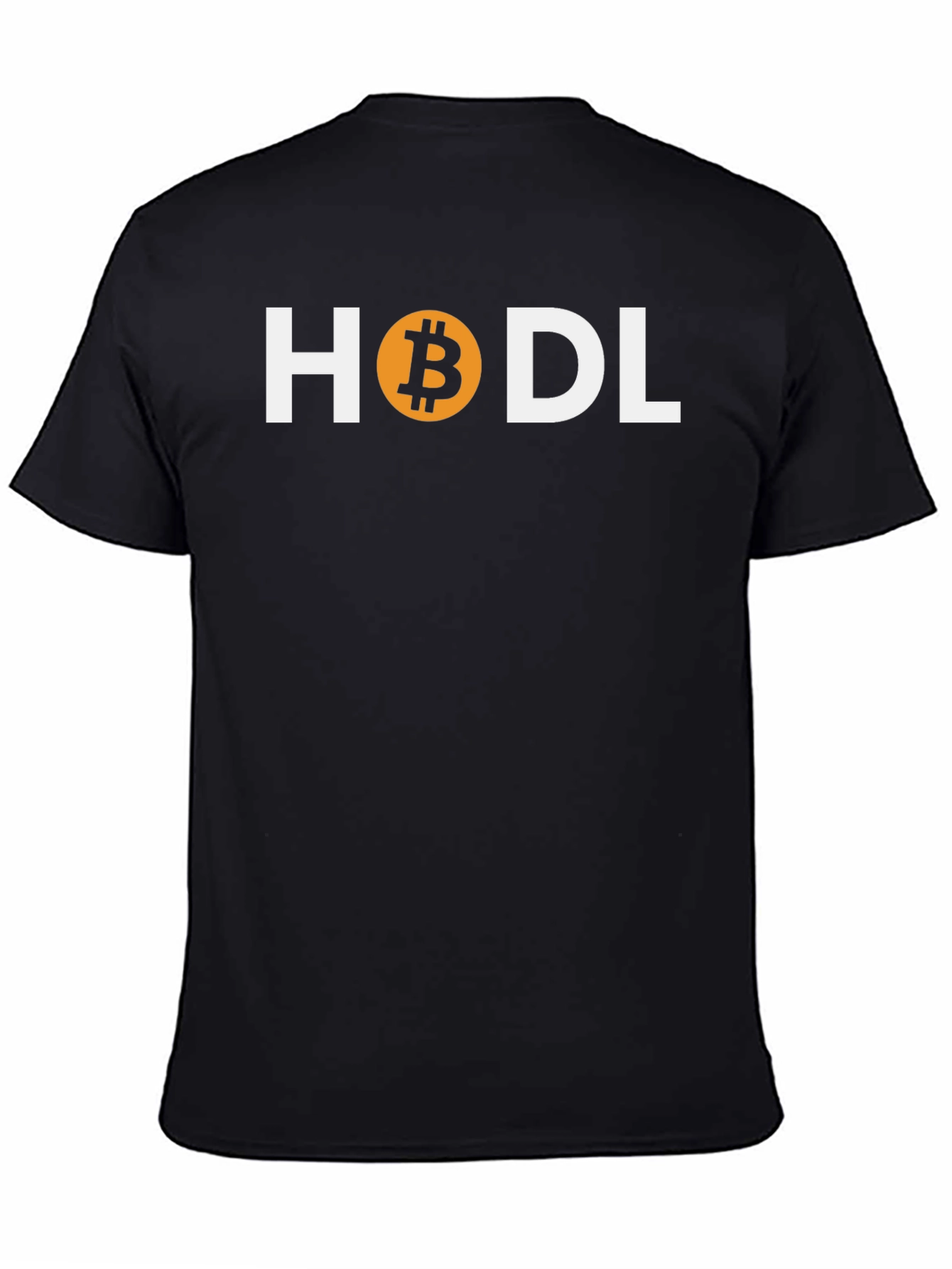 HODL Bitcoin Crypto T-Shirt - Black Cotton