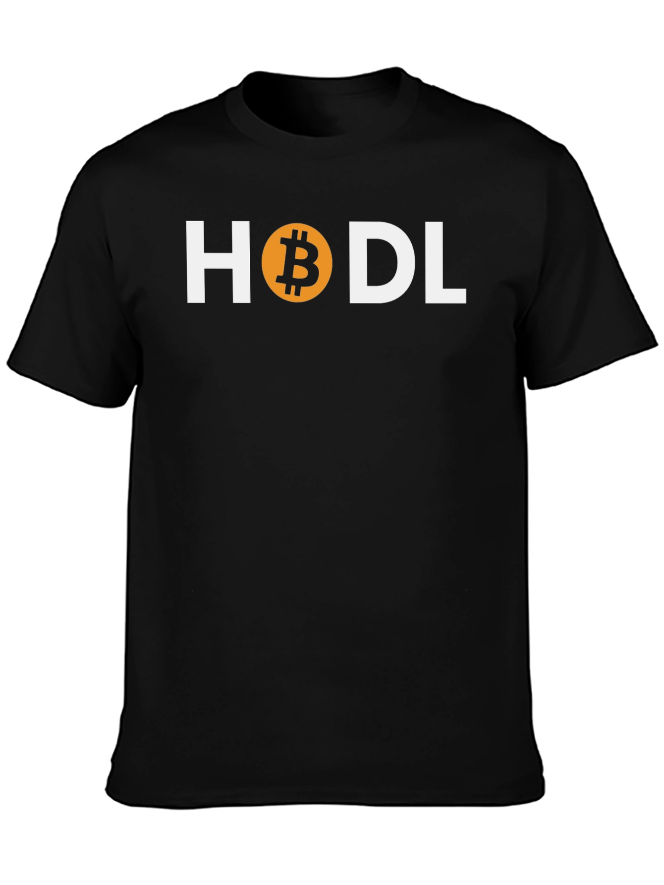 HODL Bitcoin Crypto T-Shirt - Black Cotton