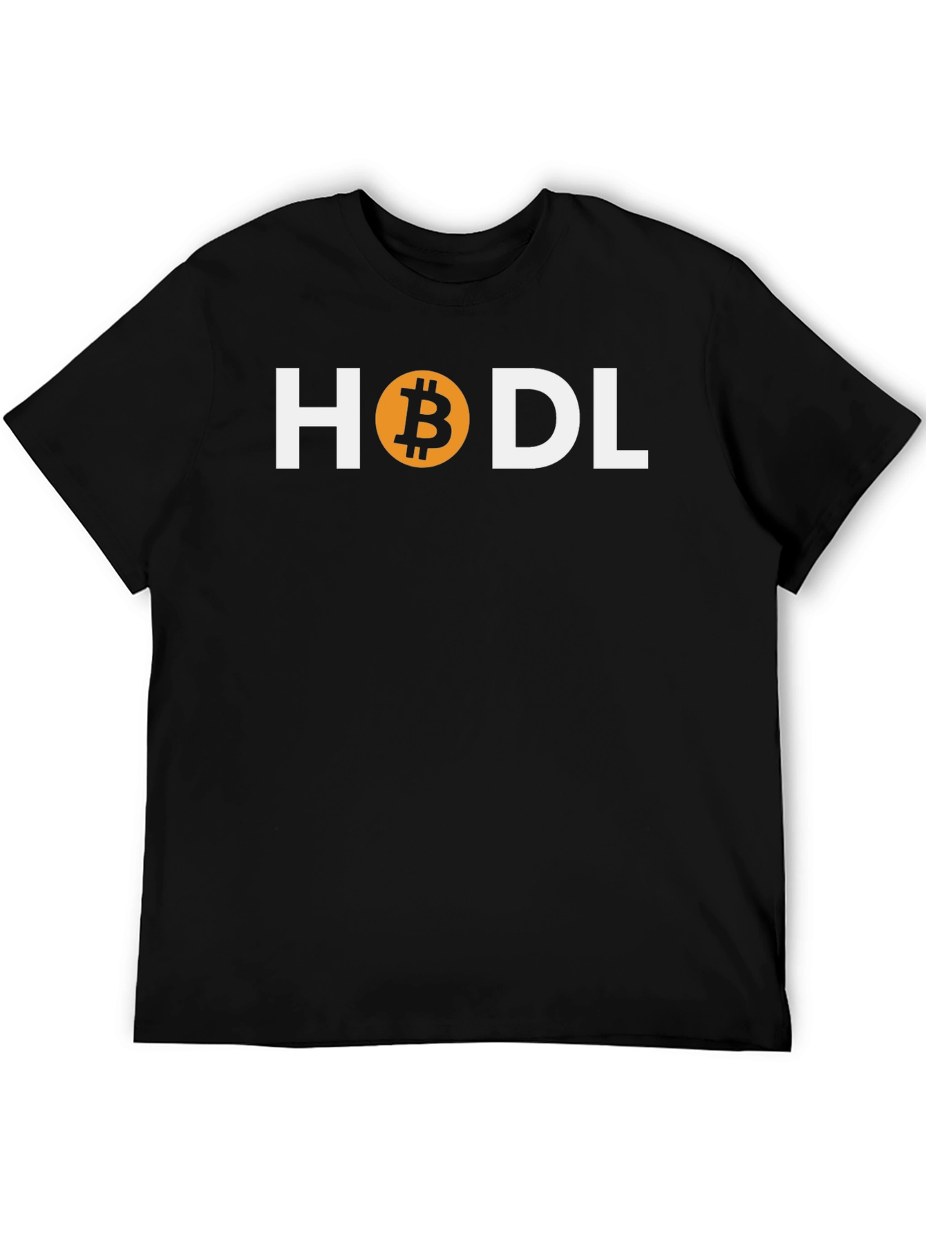 HODL Bitcoin Crypto T-Shirt - Black Cotton