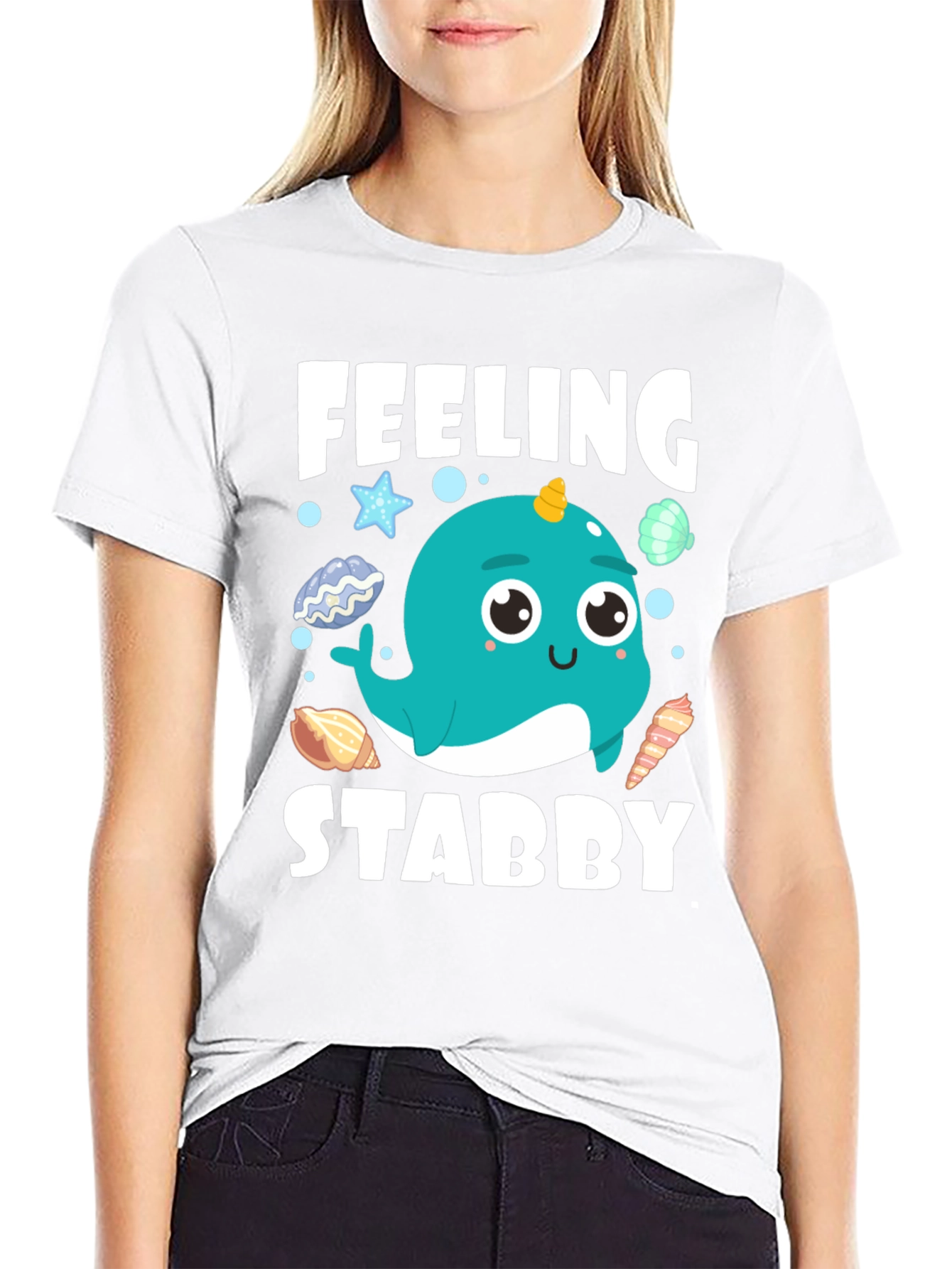 Feeling Stabby Narwhal T-Shirt