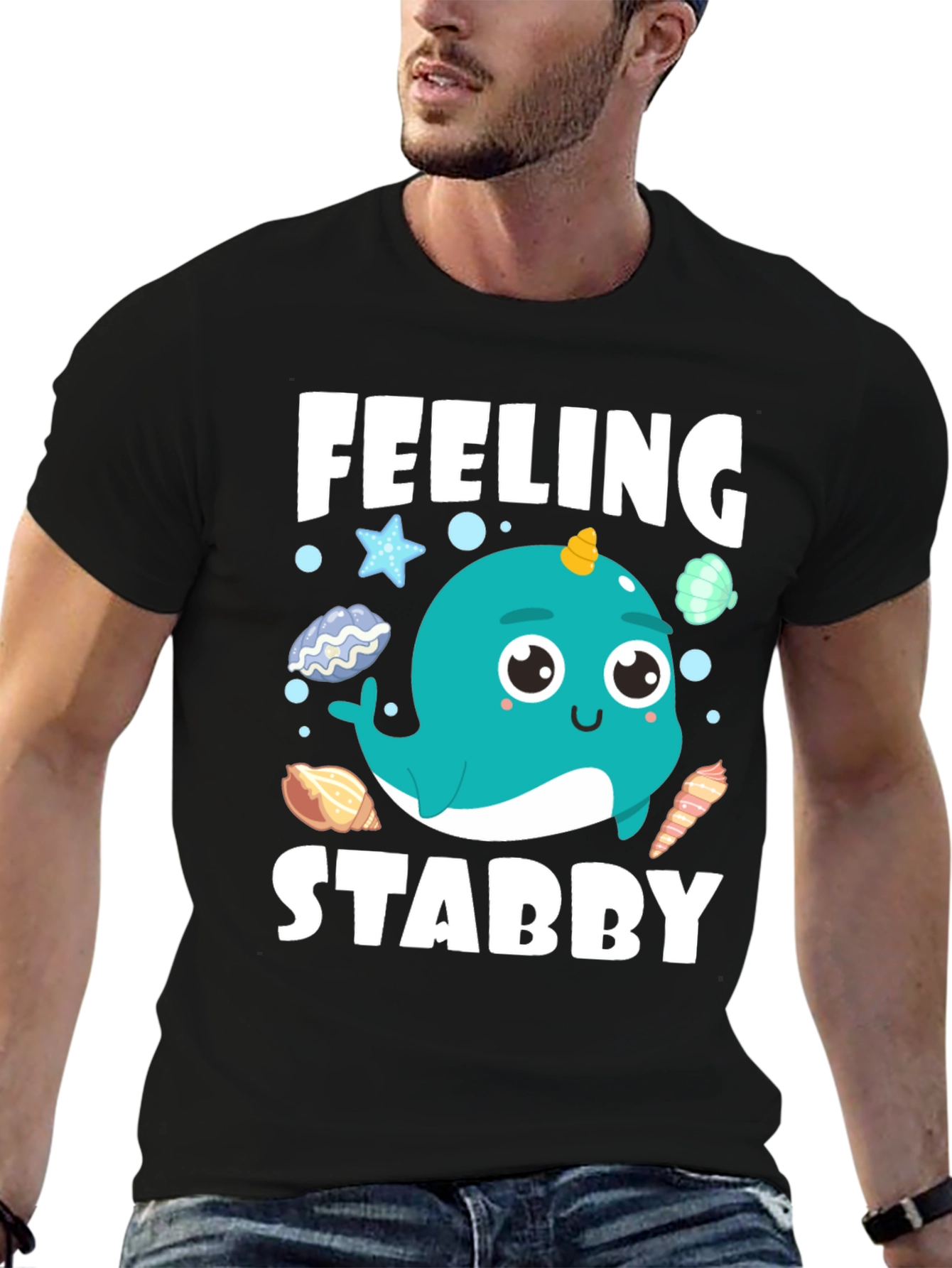 Feeling Stabby Narwhal T-Shirt