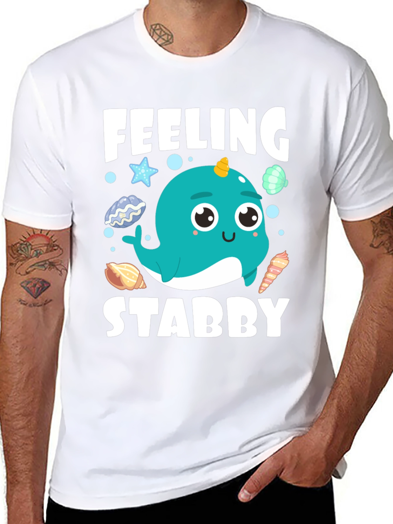 Feeling Stabby Narwhal T-Shirt