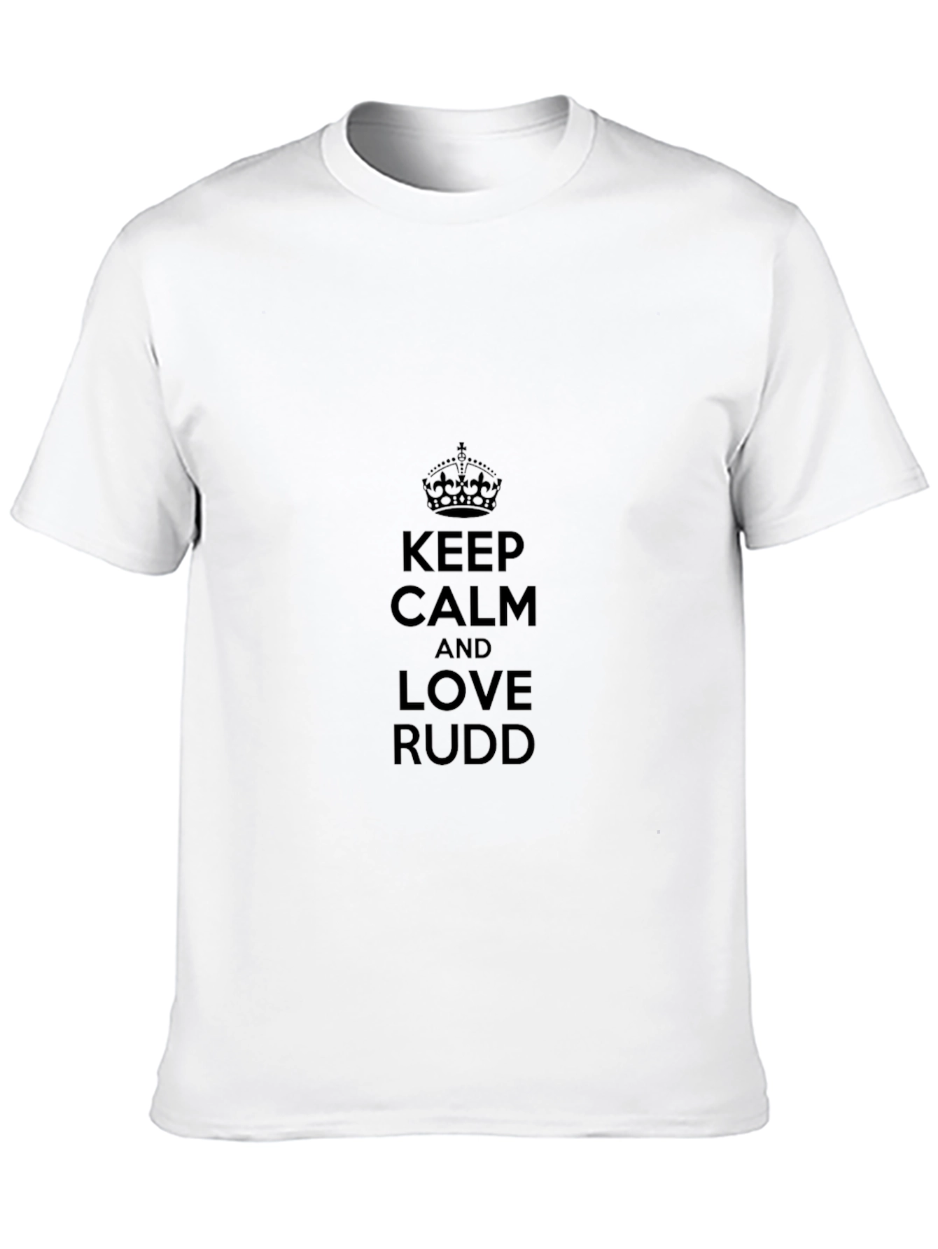 Keep Calm and Love Rudd T-Shirt - Black