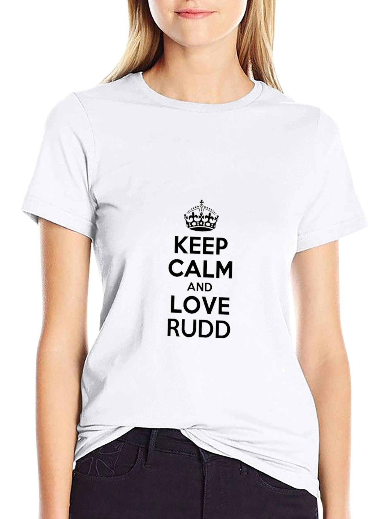 Keep Calm and Love Rudd T-Shirt - Black