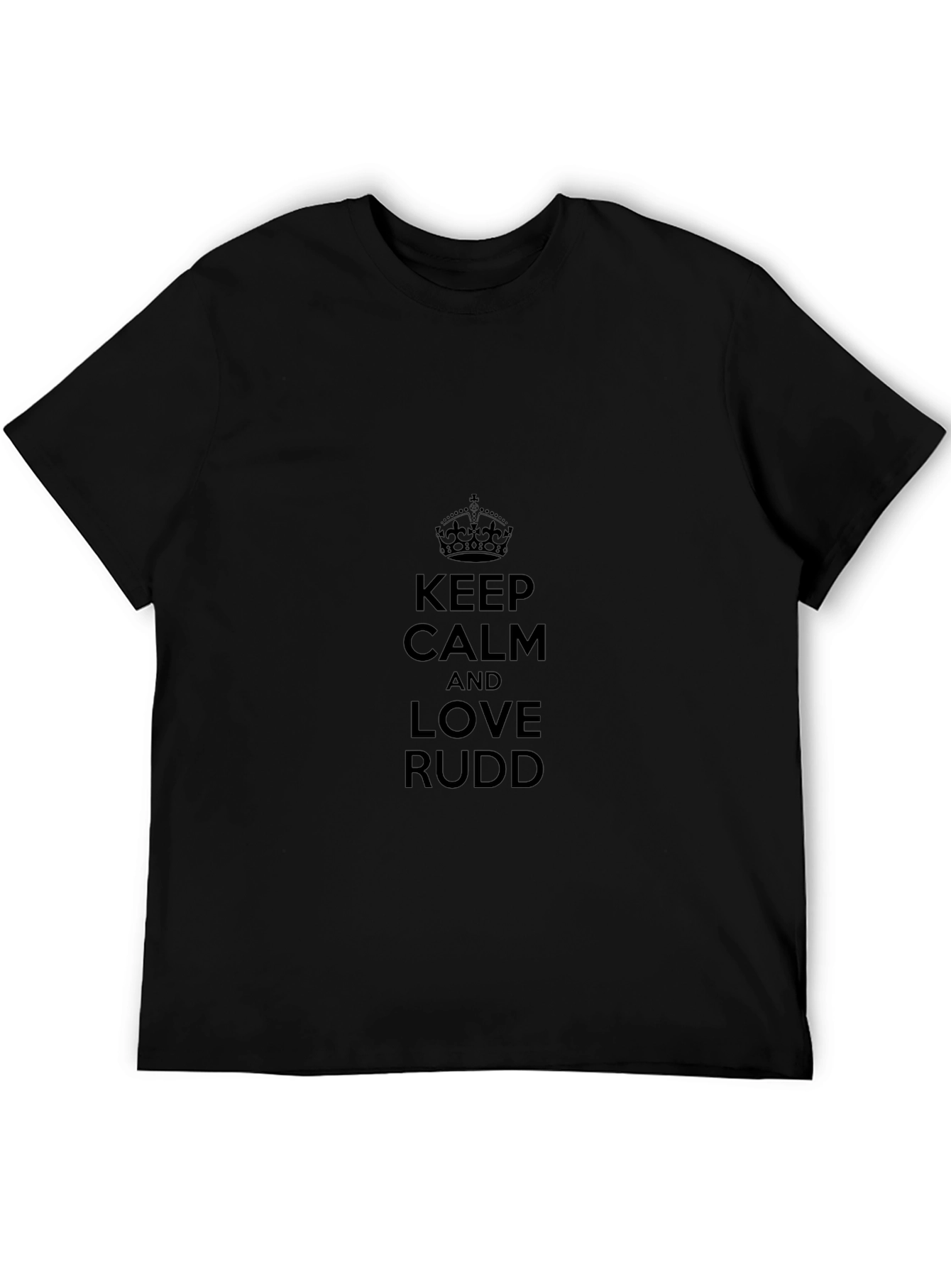 Keep Calm and Love Rudd T-Shirt - Black