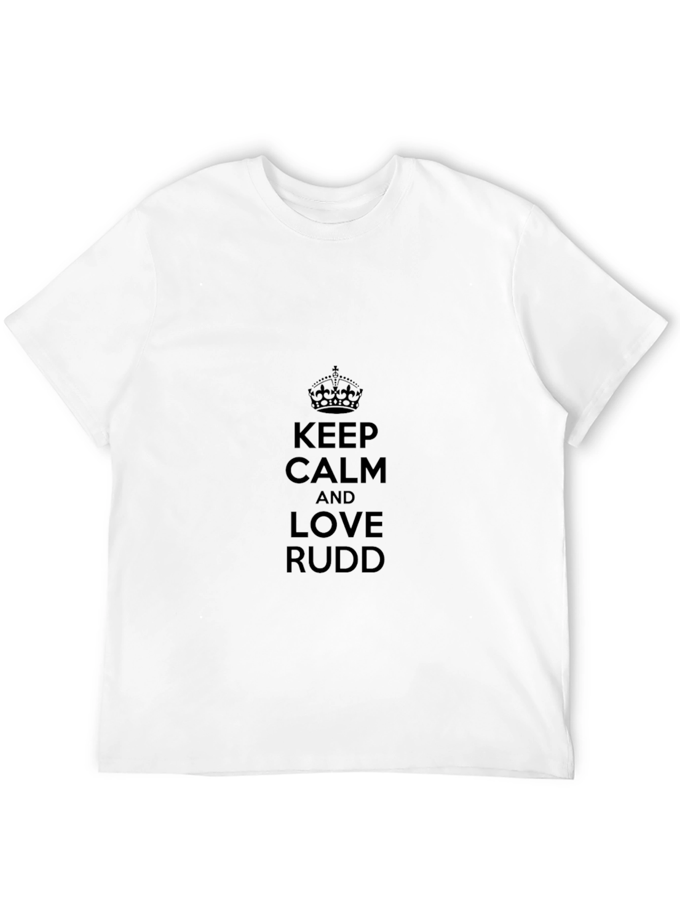 Keep Calm and Love Rudd T-Shirt - Black
