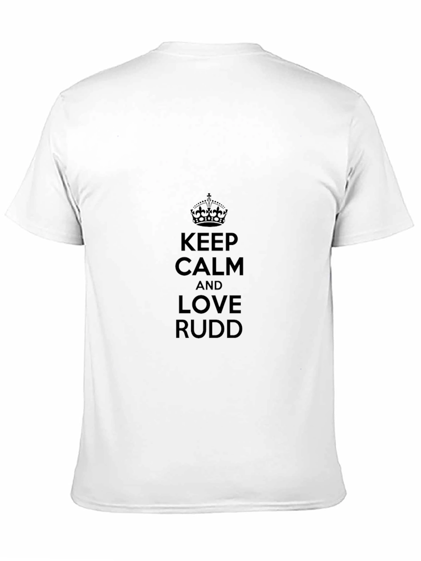 Keep Calm and Love Rudd T-Shirt - Black