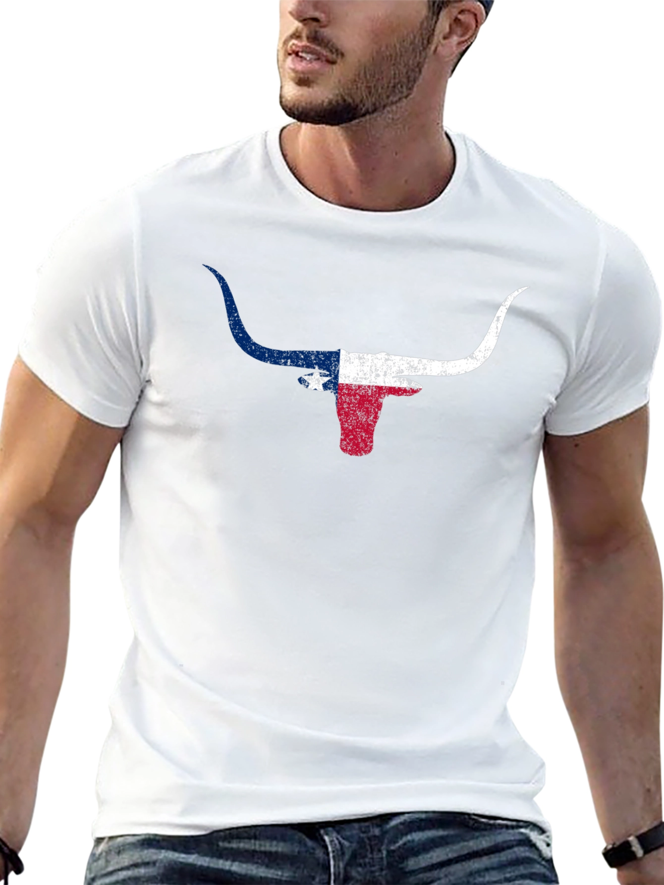 Texas Flag Longhorn Graphic Tee