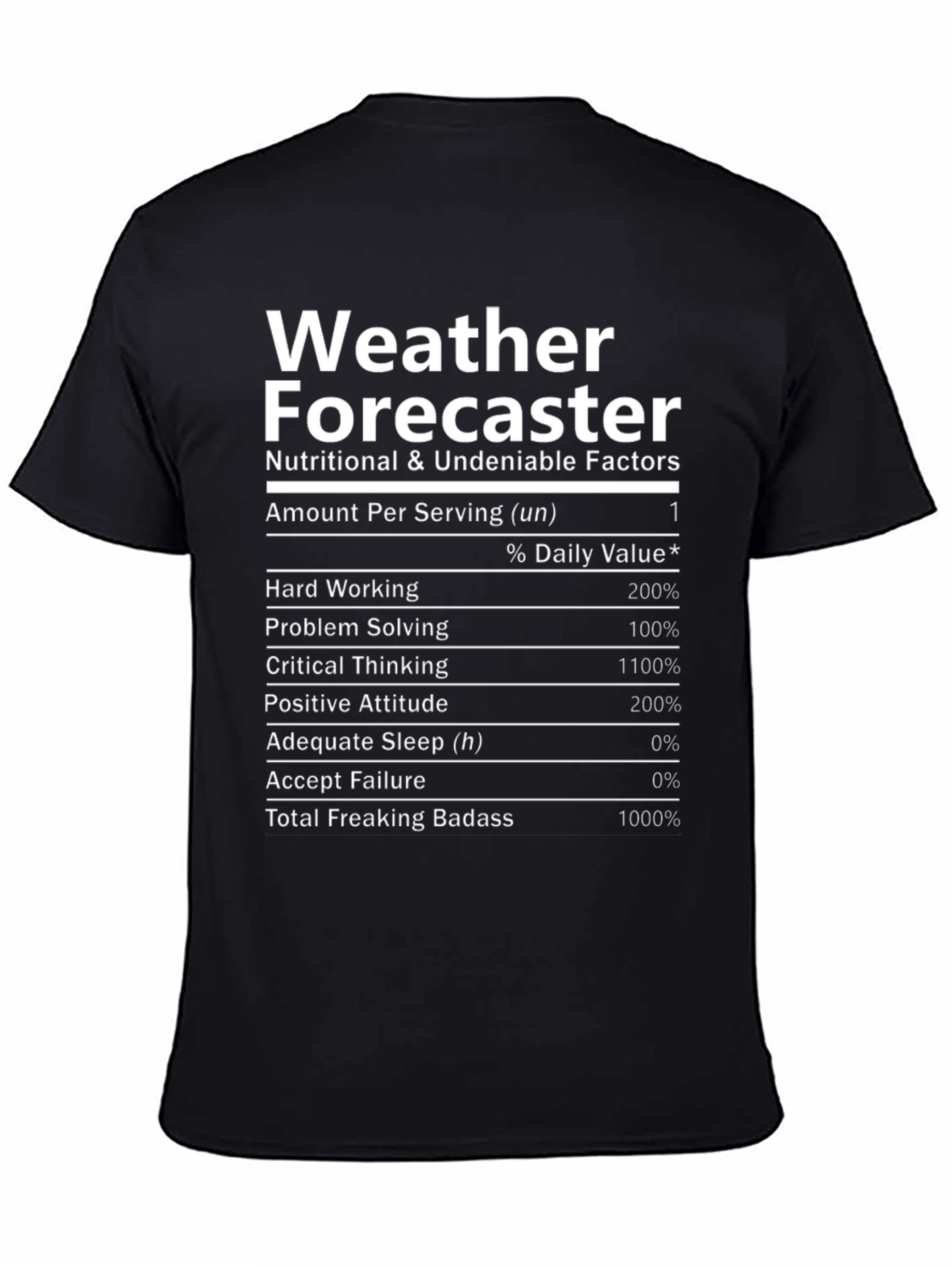 Weather Forecaster Novelty Graphic T-Shirt