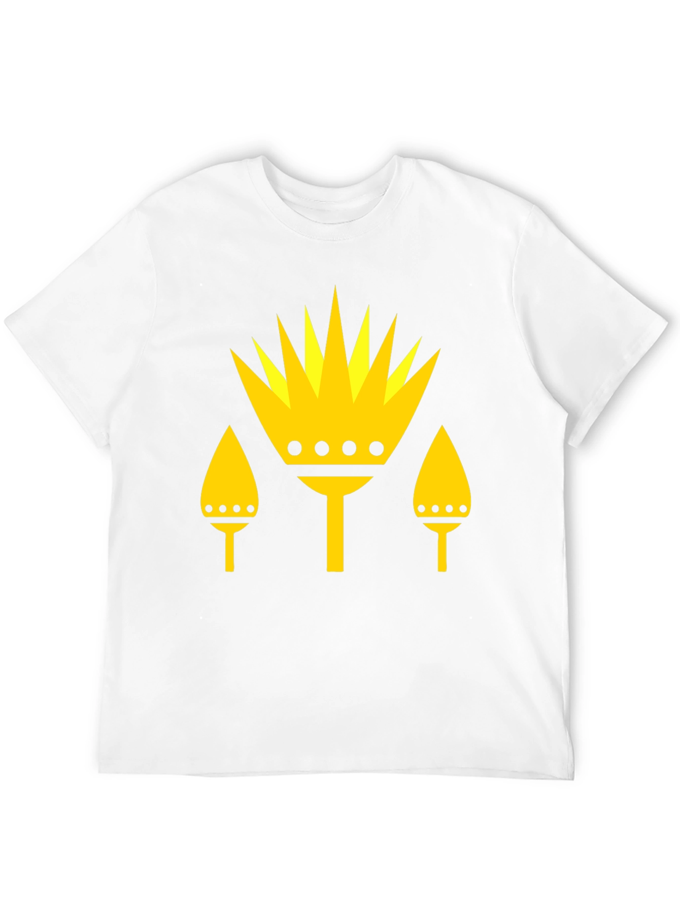 Graphic Tee - Yellow Crown Design