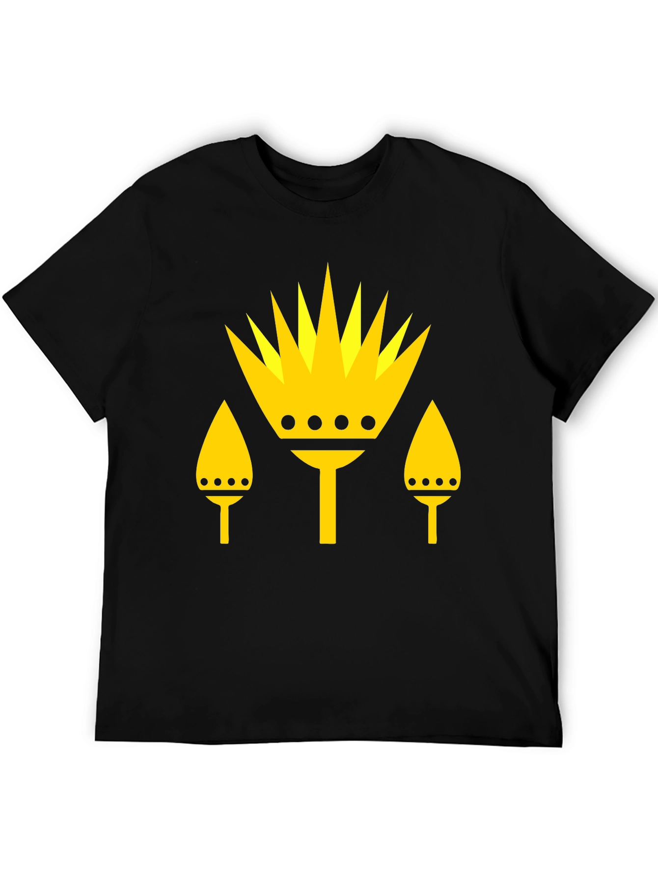 Graphic Tee - Yellow Crown Design