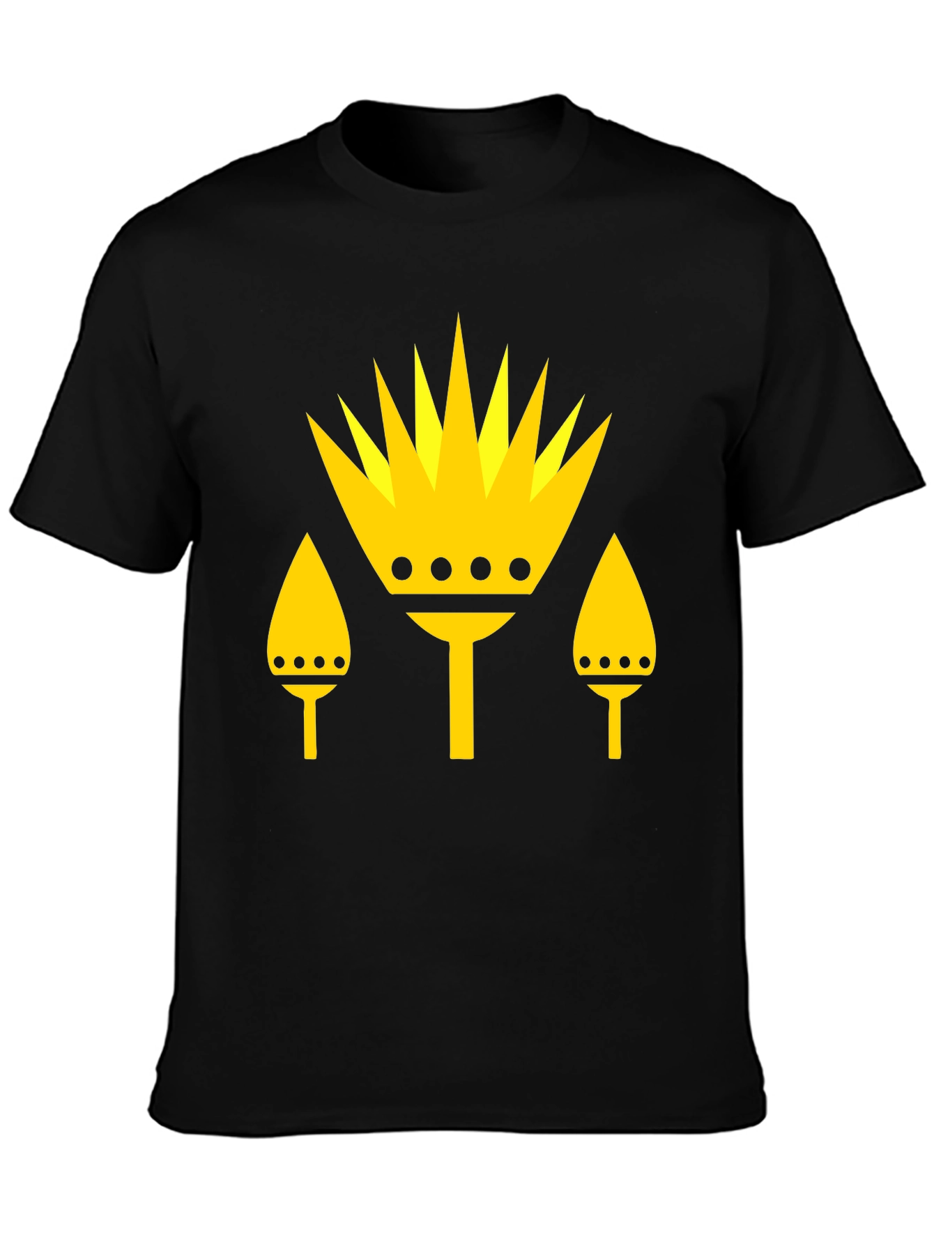 Graphic Tee - Yellow Crown Design