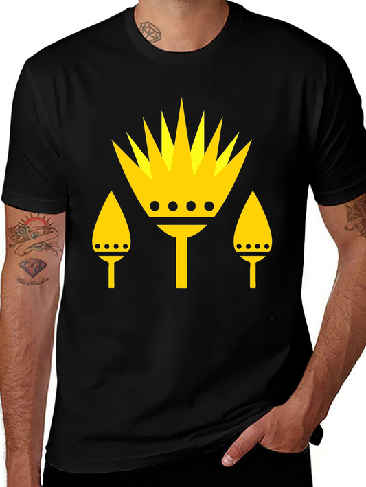 Graphic Tee - Yellow Crown Design