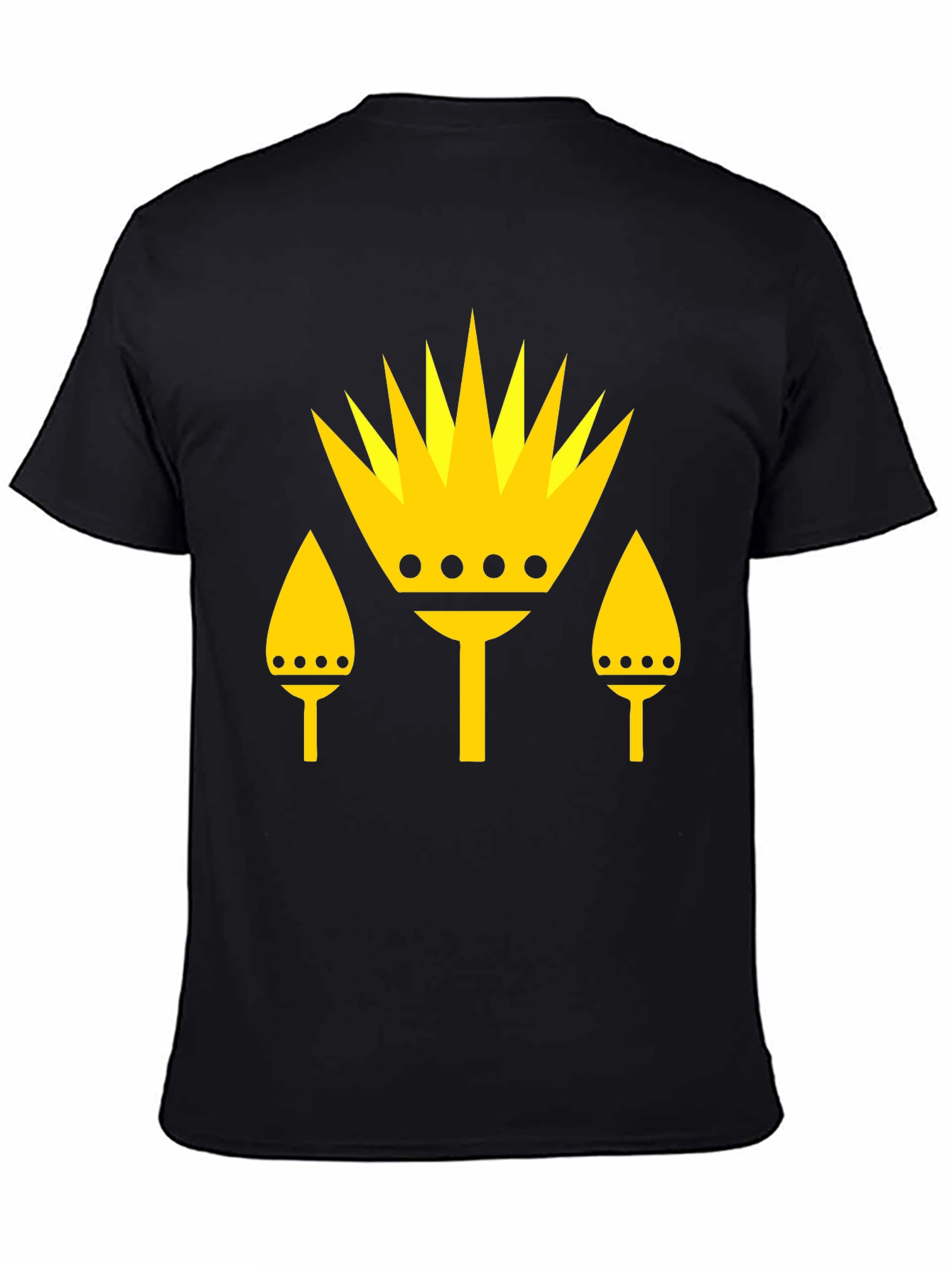Graphic Tee - Yellow Crown Design